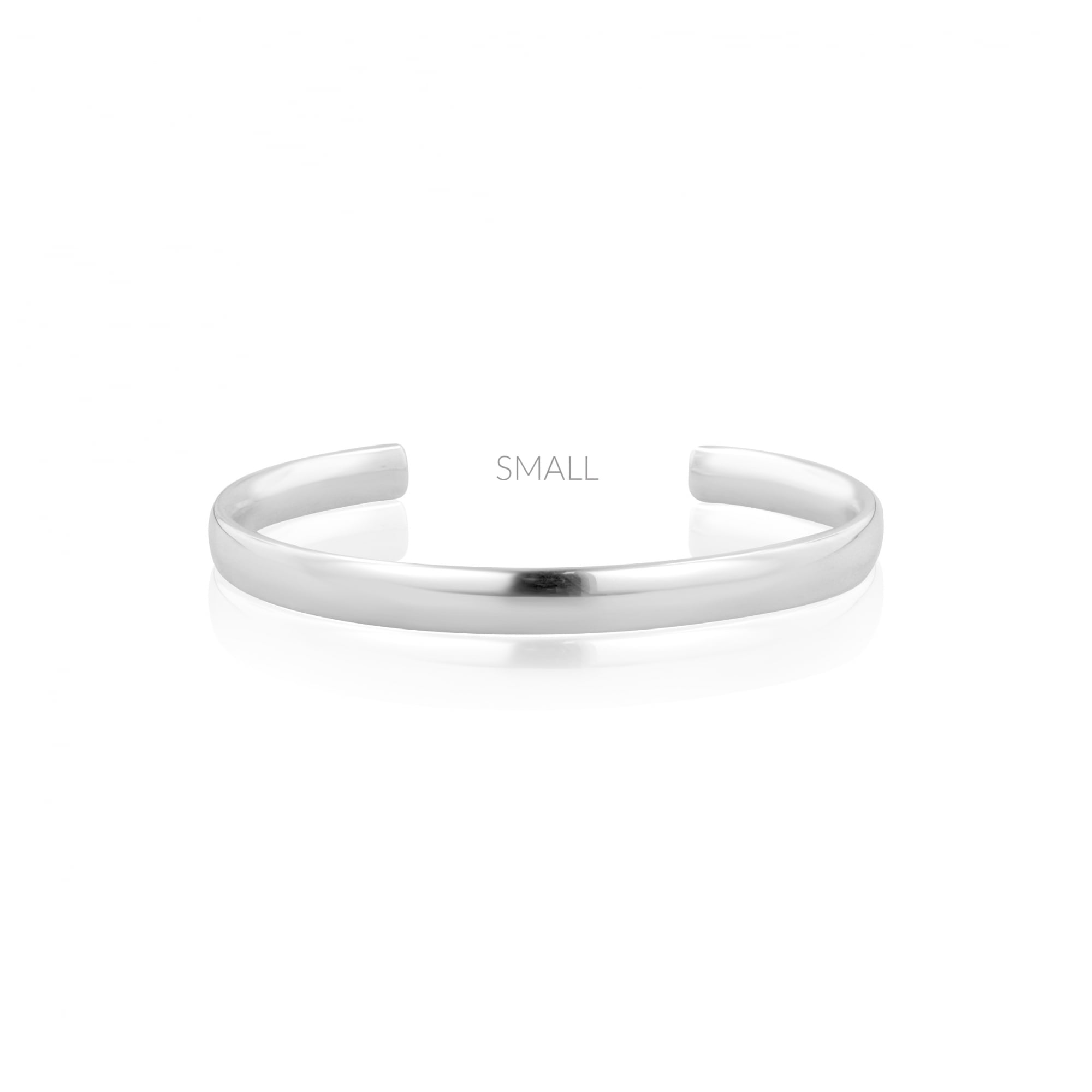 Sterling Silver 6mm Wide Torque Bangle