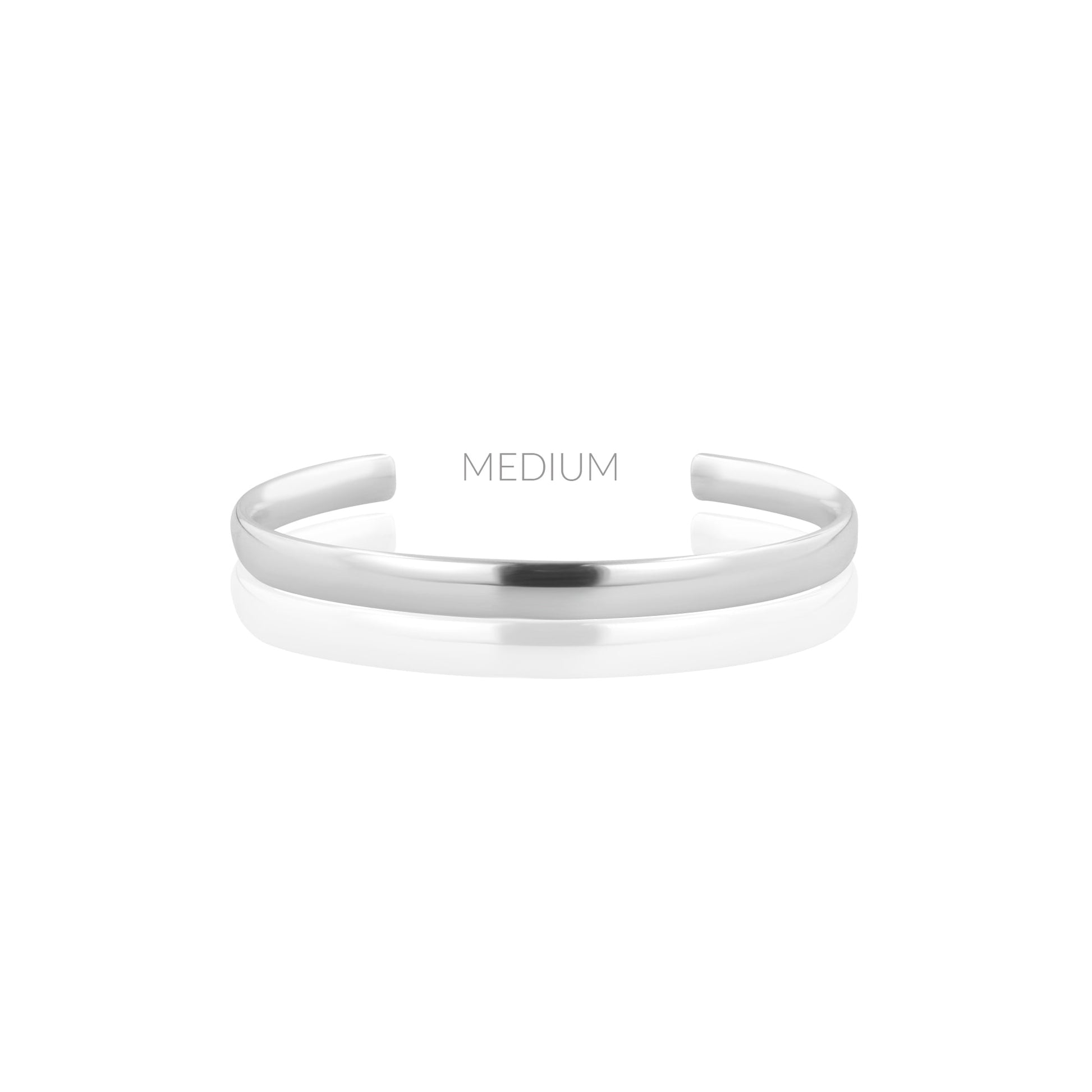 Sterling Silver 6mm Wide Torque Bangle