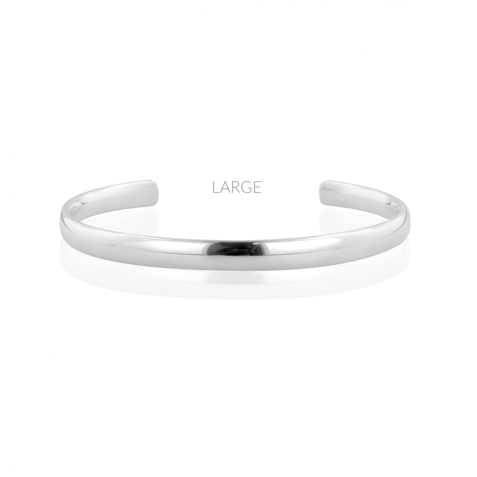 Sterling Silver 6mm Wide Torque Bangle