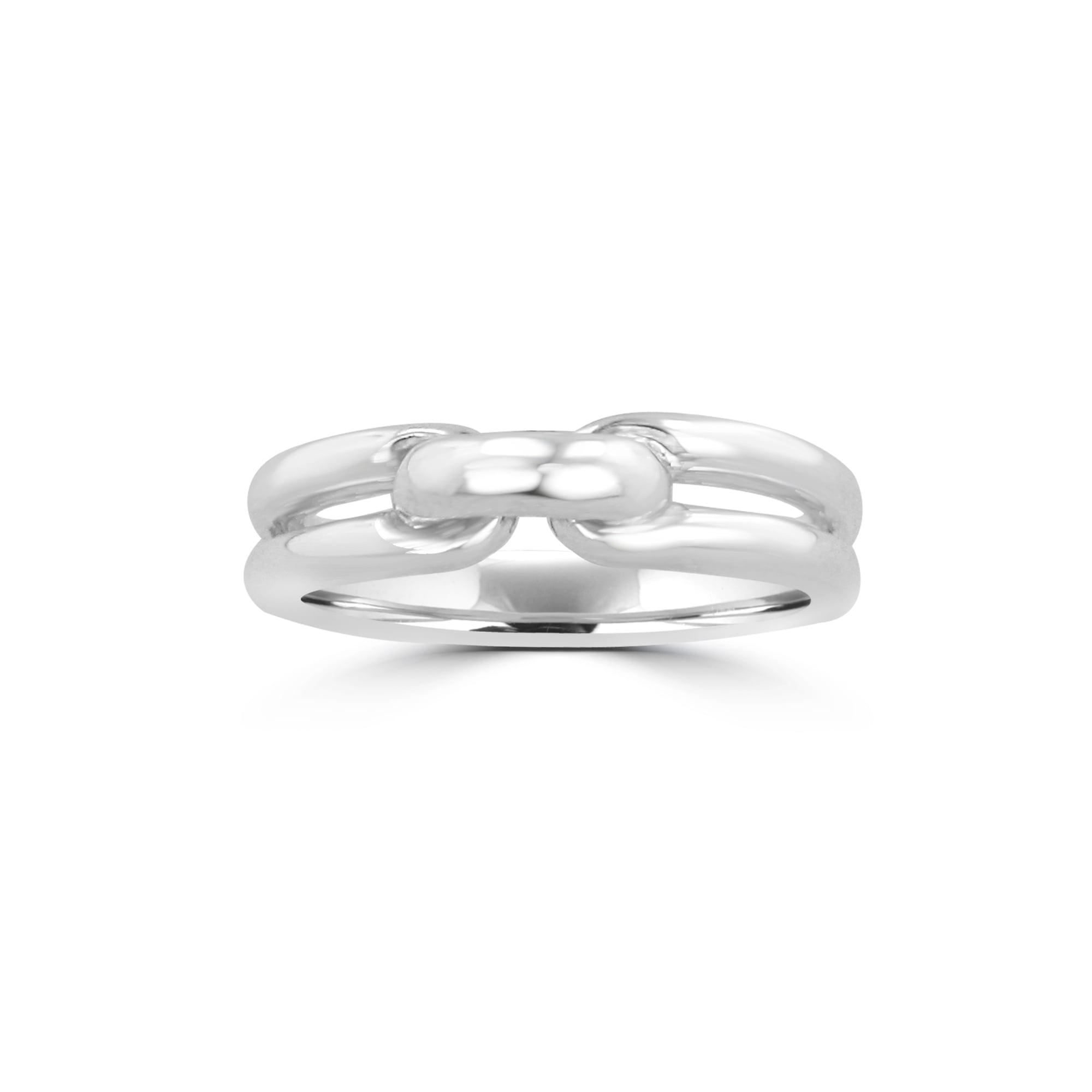 Sterling Silver Double Bar Band Ring