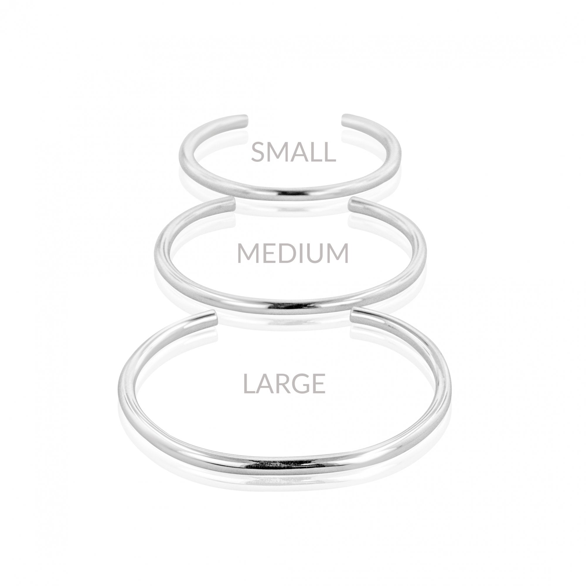 4mm Round Wire Cuff Bangle