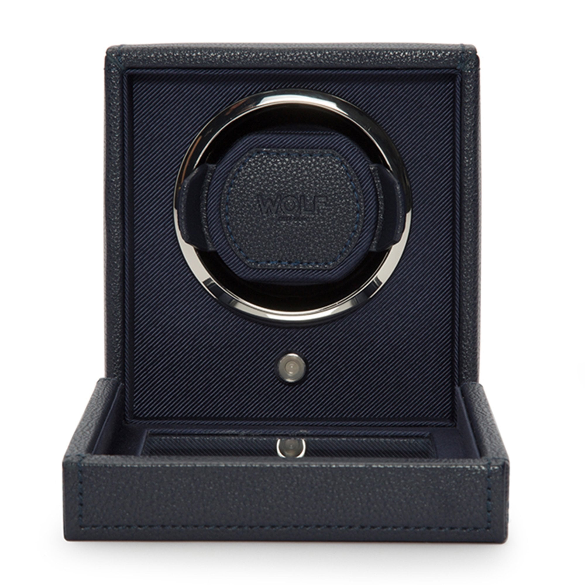 WOLF Cub Small Blue Single Watch Winder