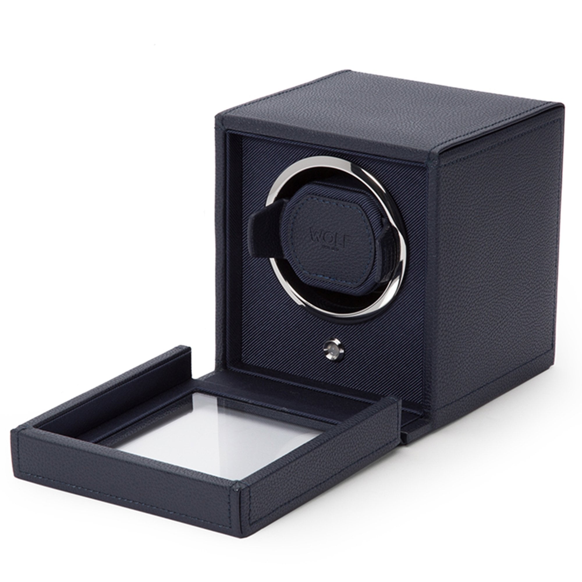 WOLF Cub Small Blue Single Watch Winder