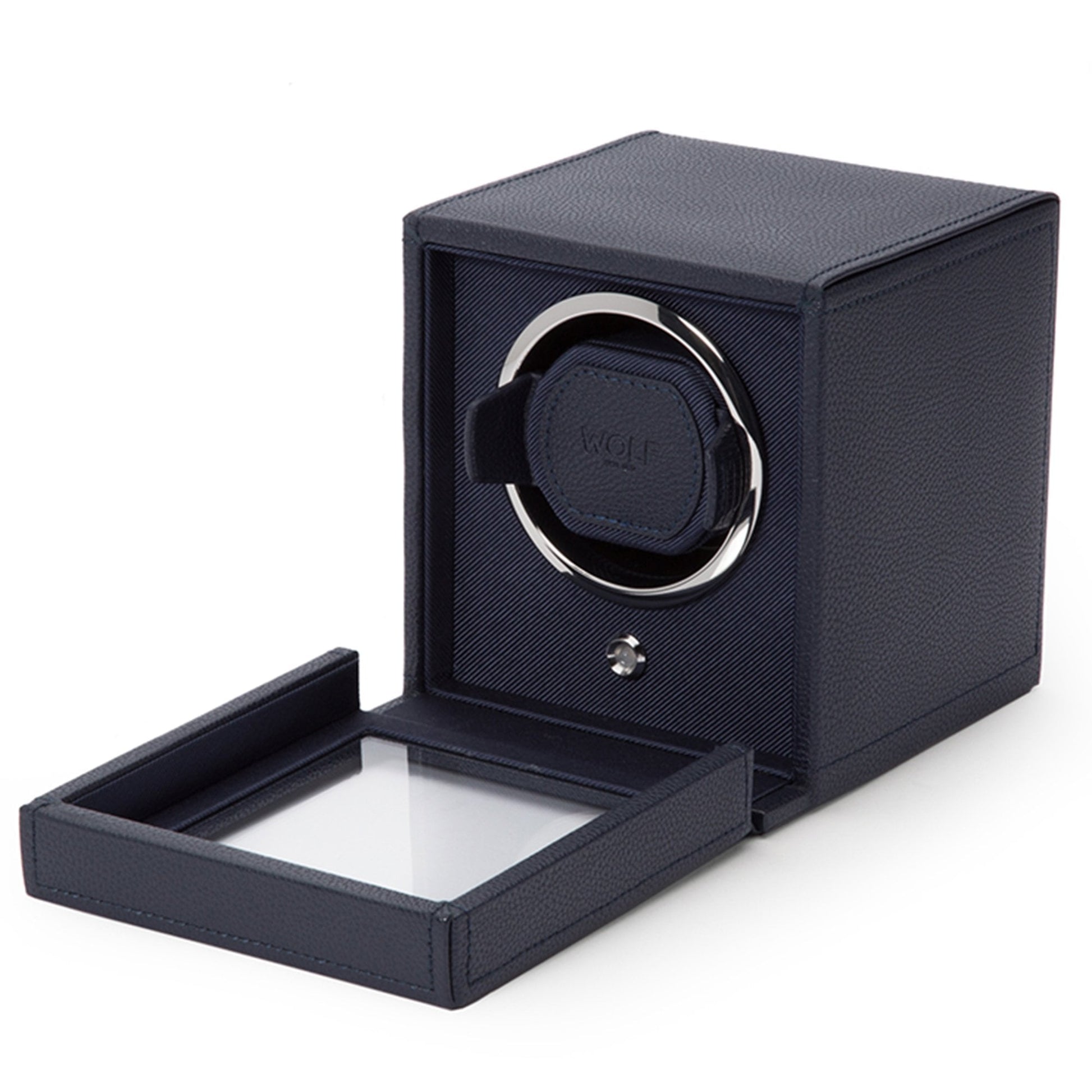 WOLF Cub Small Blue Single Watch Winder