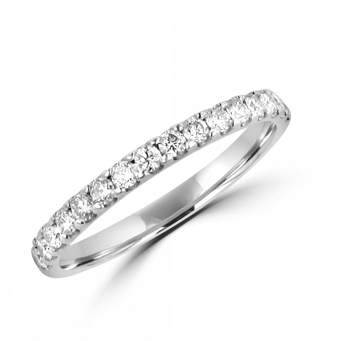 Platinum Round Diamond 1.9mm Wide Band Ring