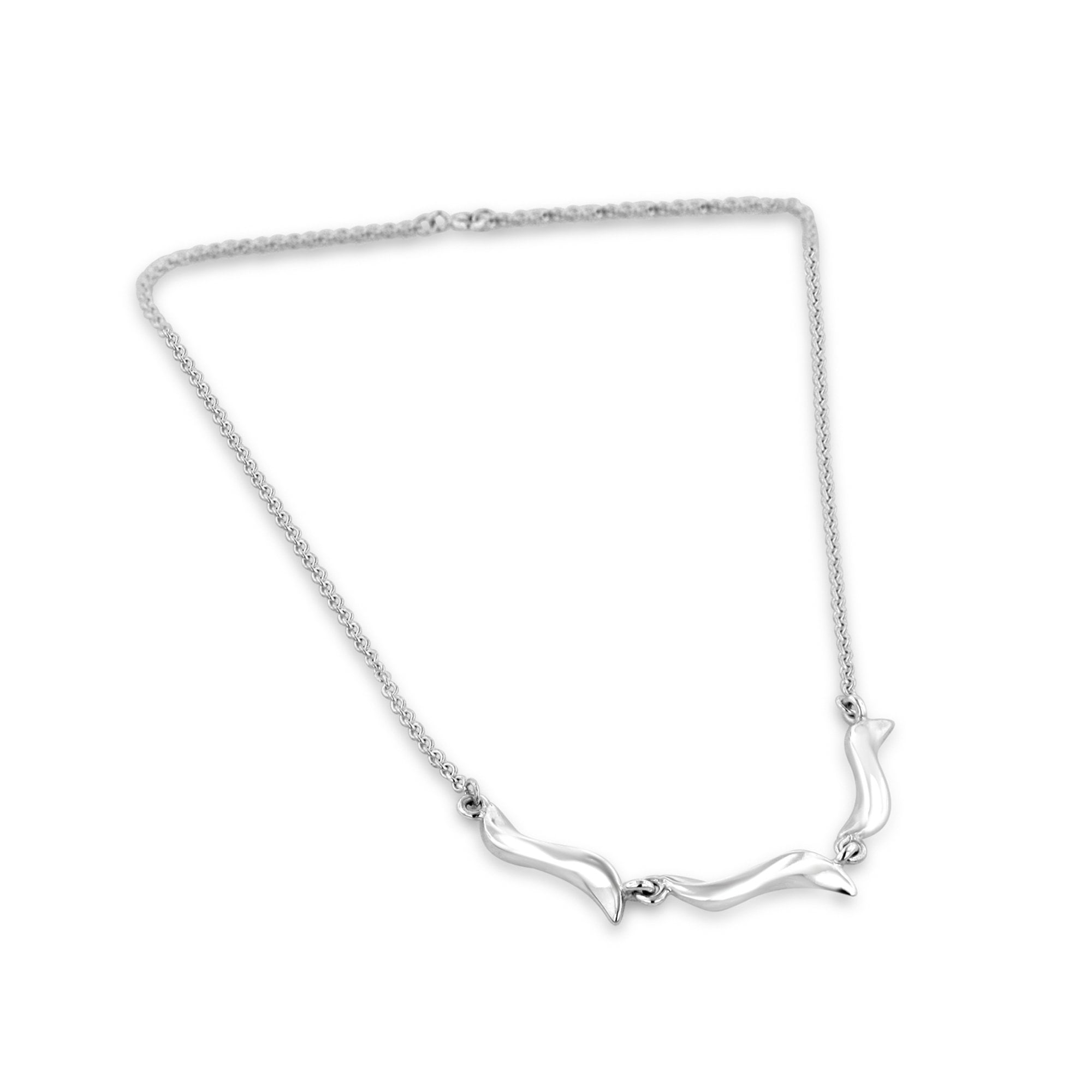 Silver Triple S Link Necklace