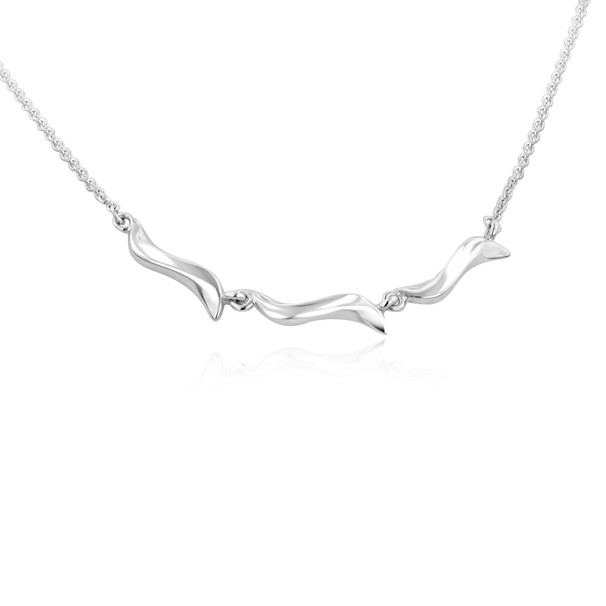 Silver Triple S Link Necklace