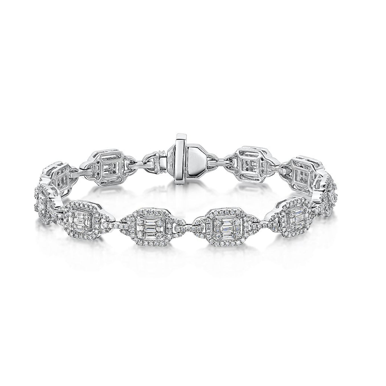 3.26ct Vintage Inspired Diamond Bracelet