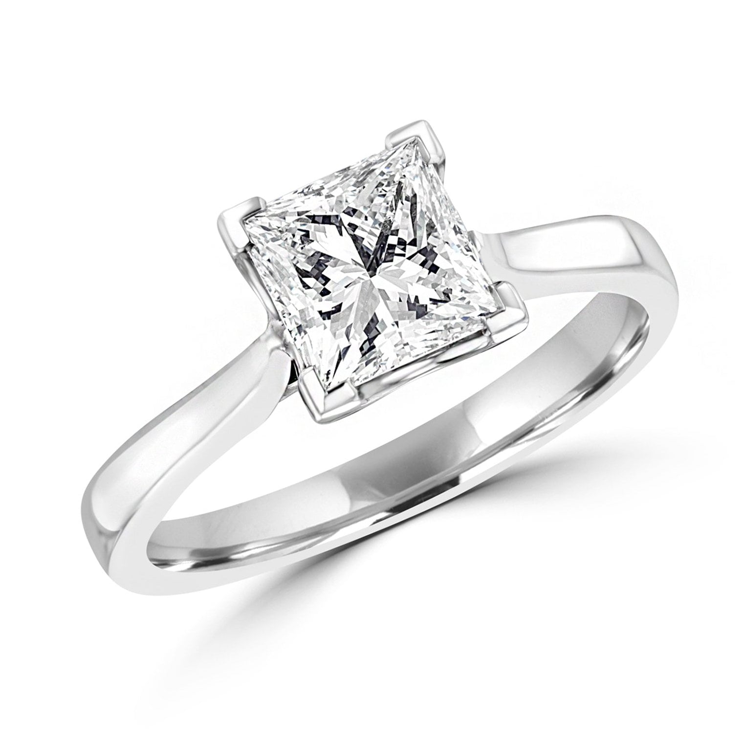 1.51ct Square Diamond Solitaire Ring WIth GIA Certificate