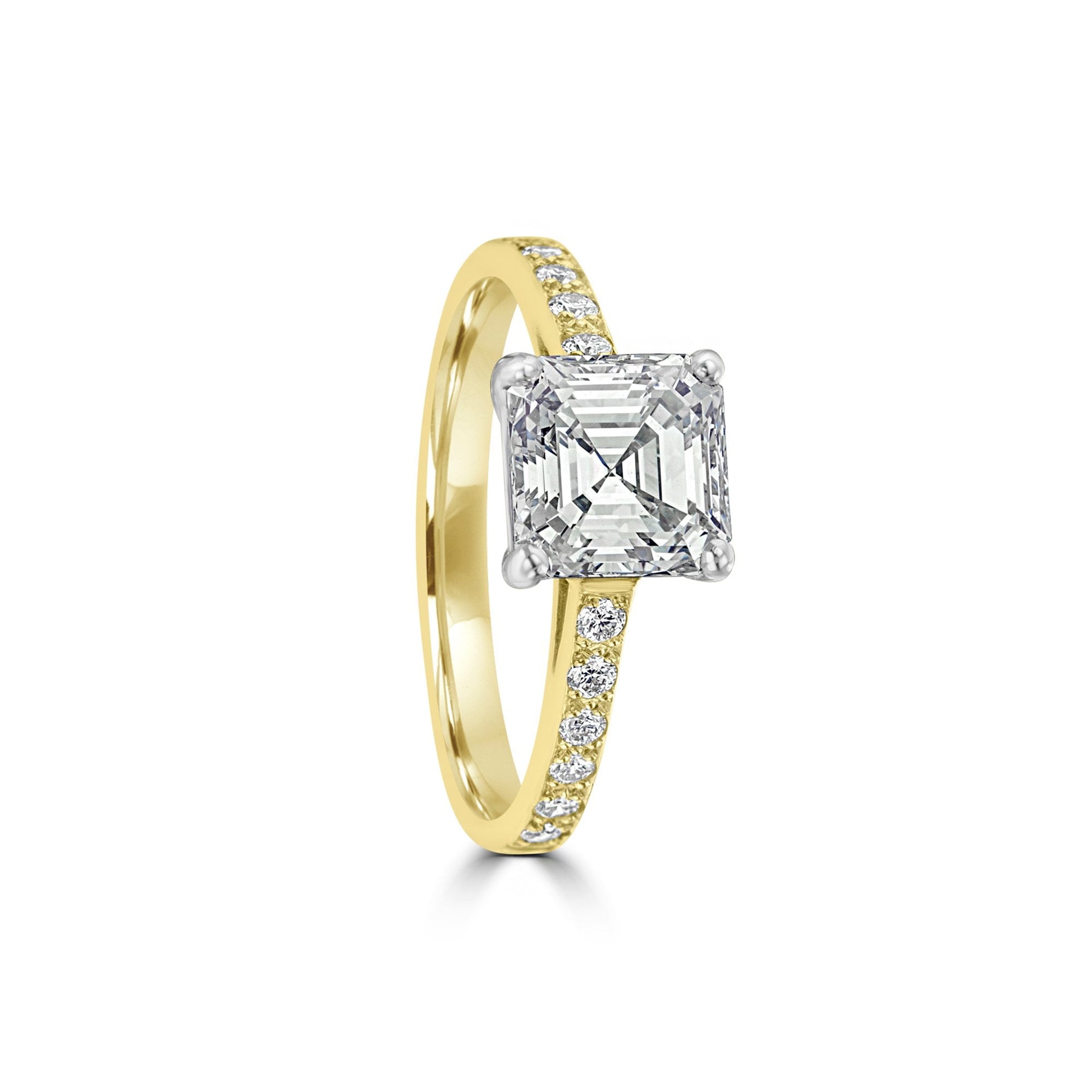 Asscher Cut 2ct Diamond Ring