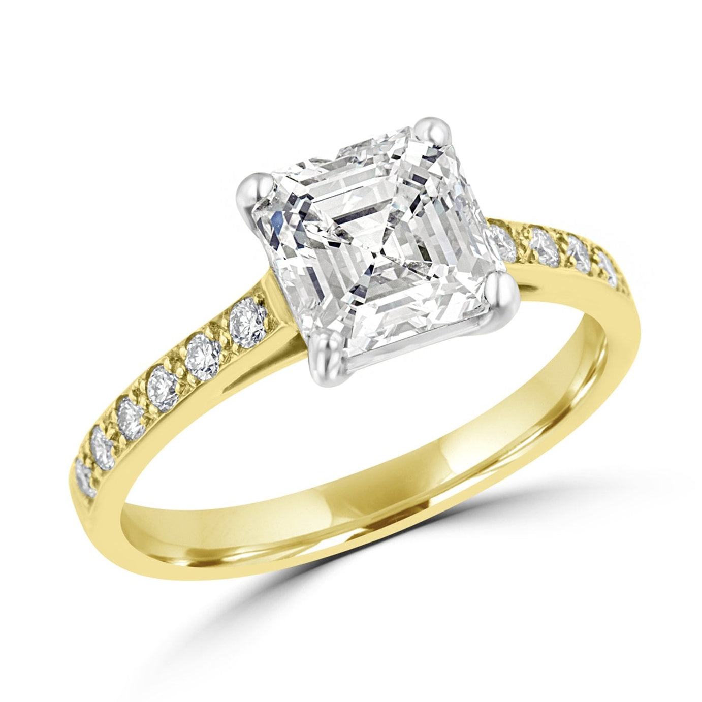 Asscher Cut 2ct Diamond Ring
