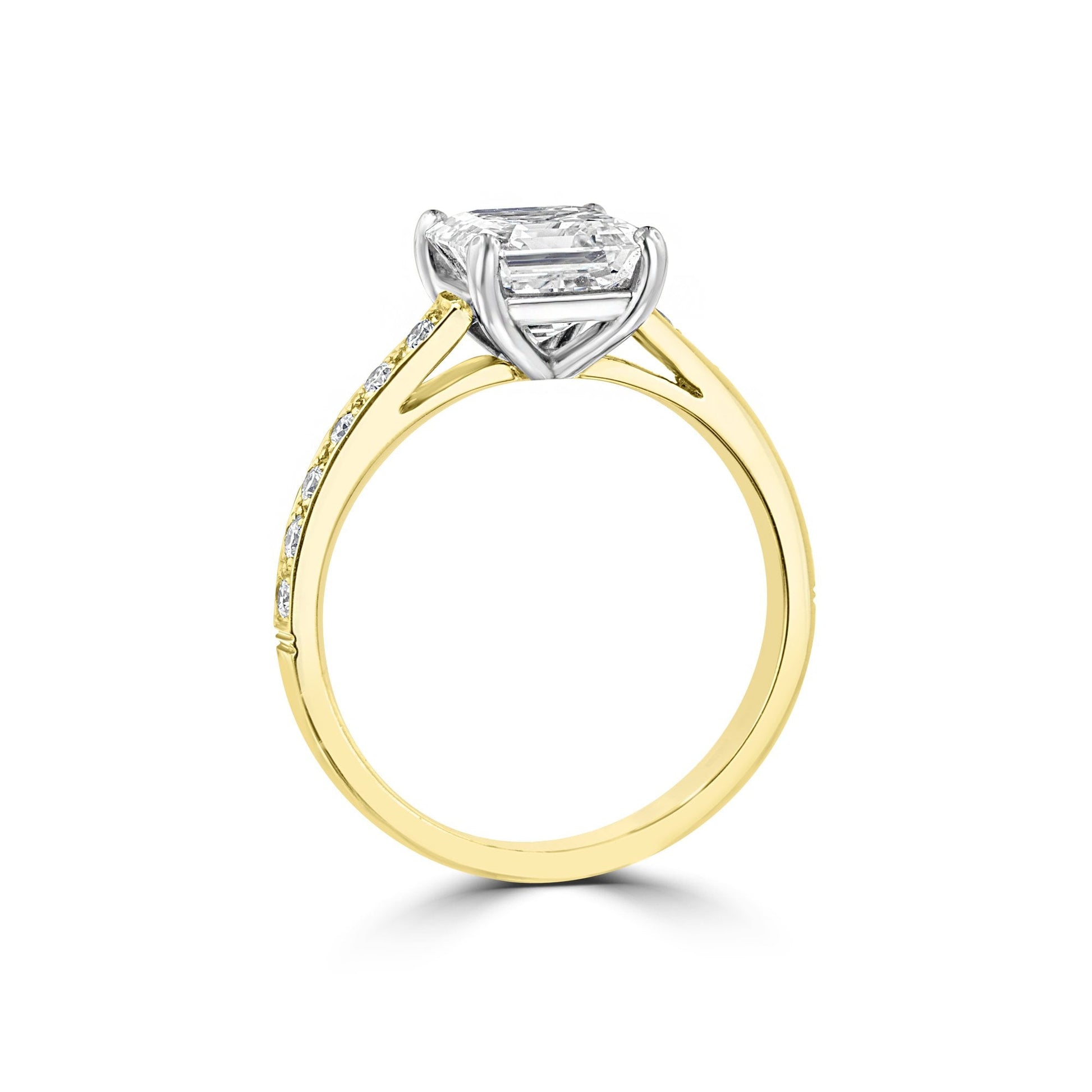 Asscher Cut 2ct Diamond Ring