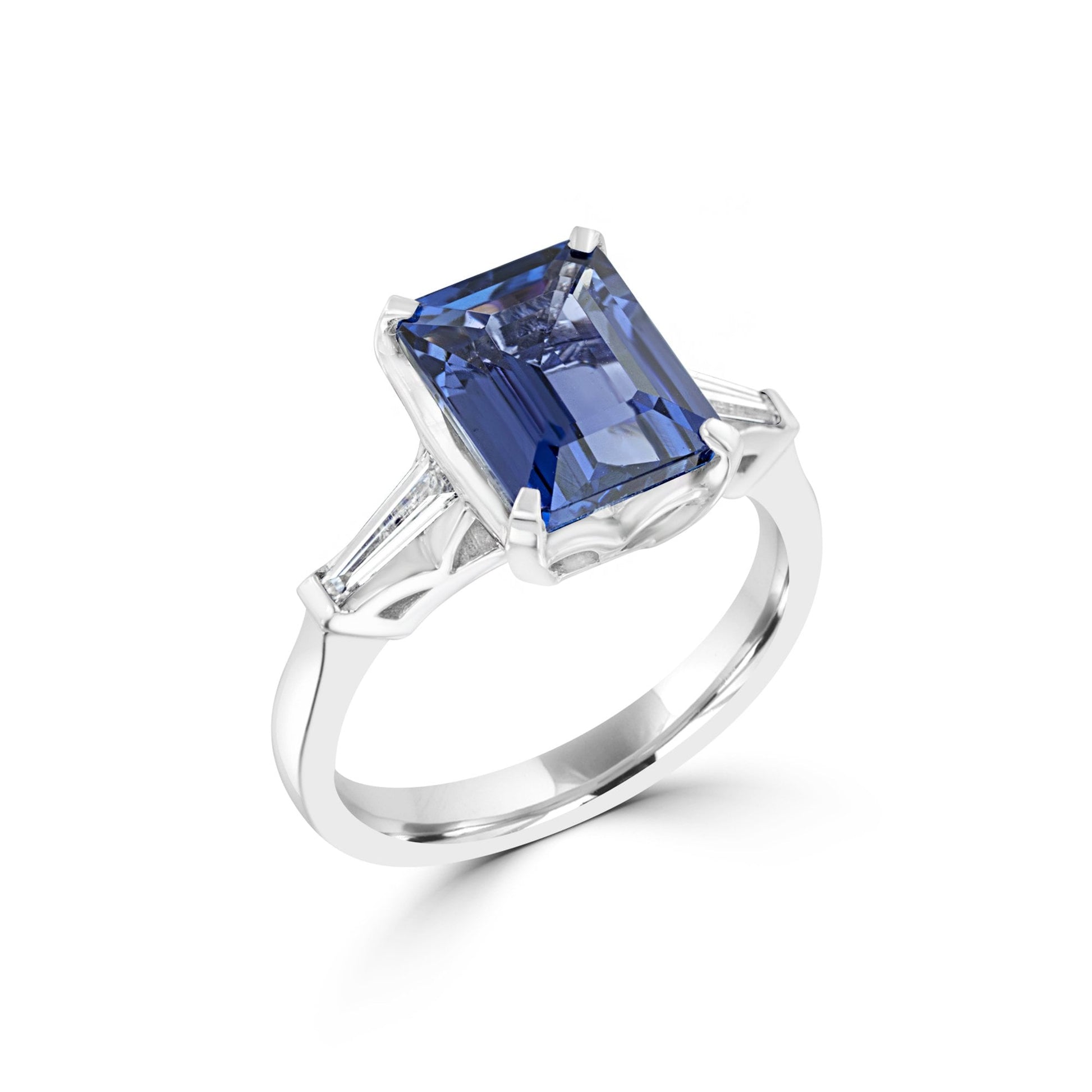 3.34ct Tanzanite and Diamond Ring