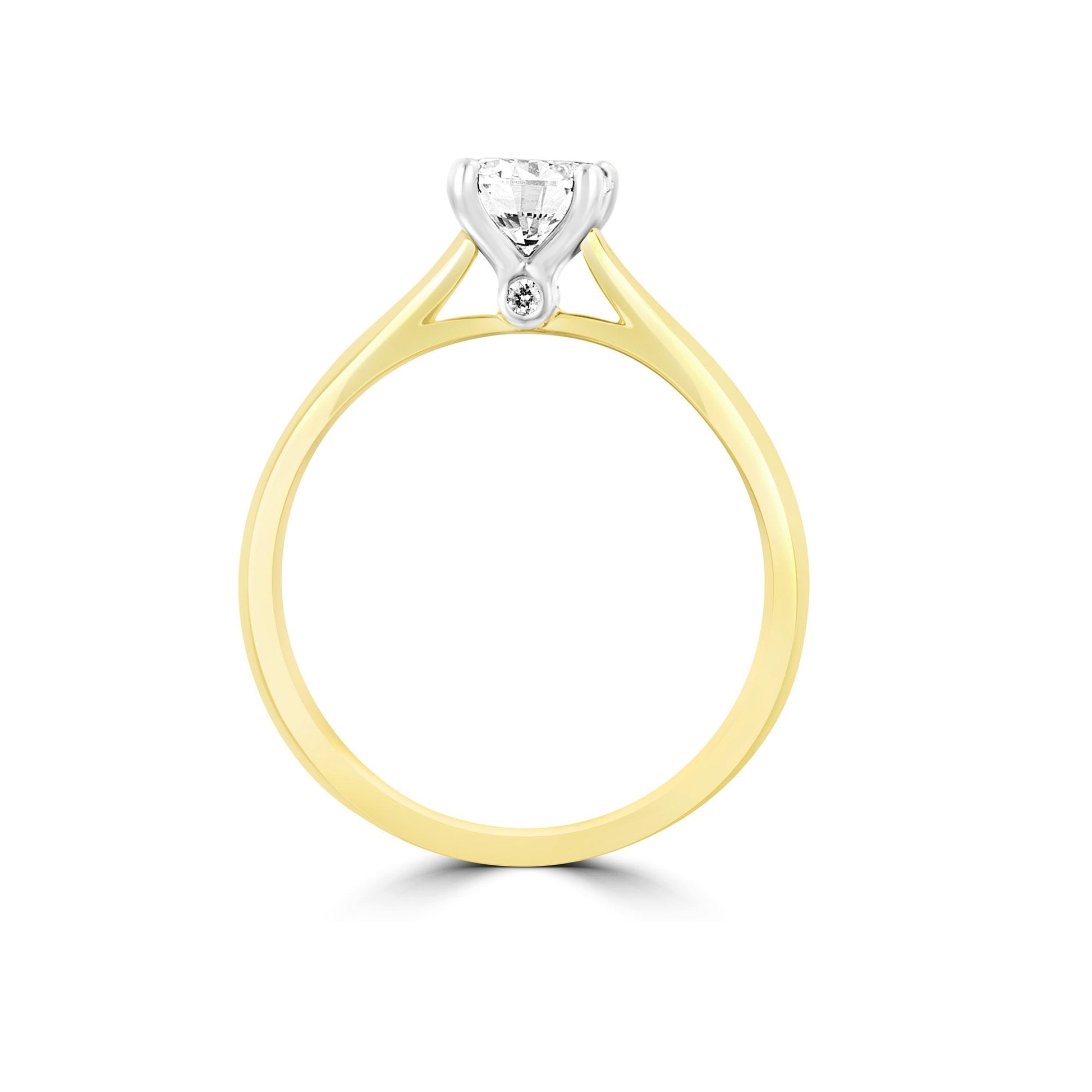 Round GIA Certified Diamond Engagement Ring in 18ct Gold 0.70ct