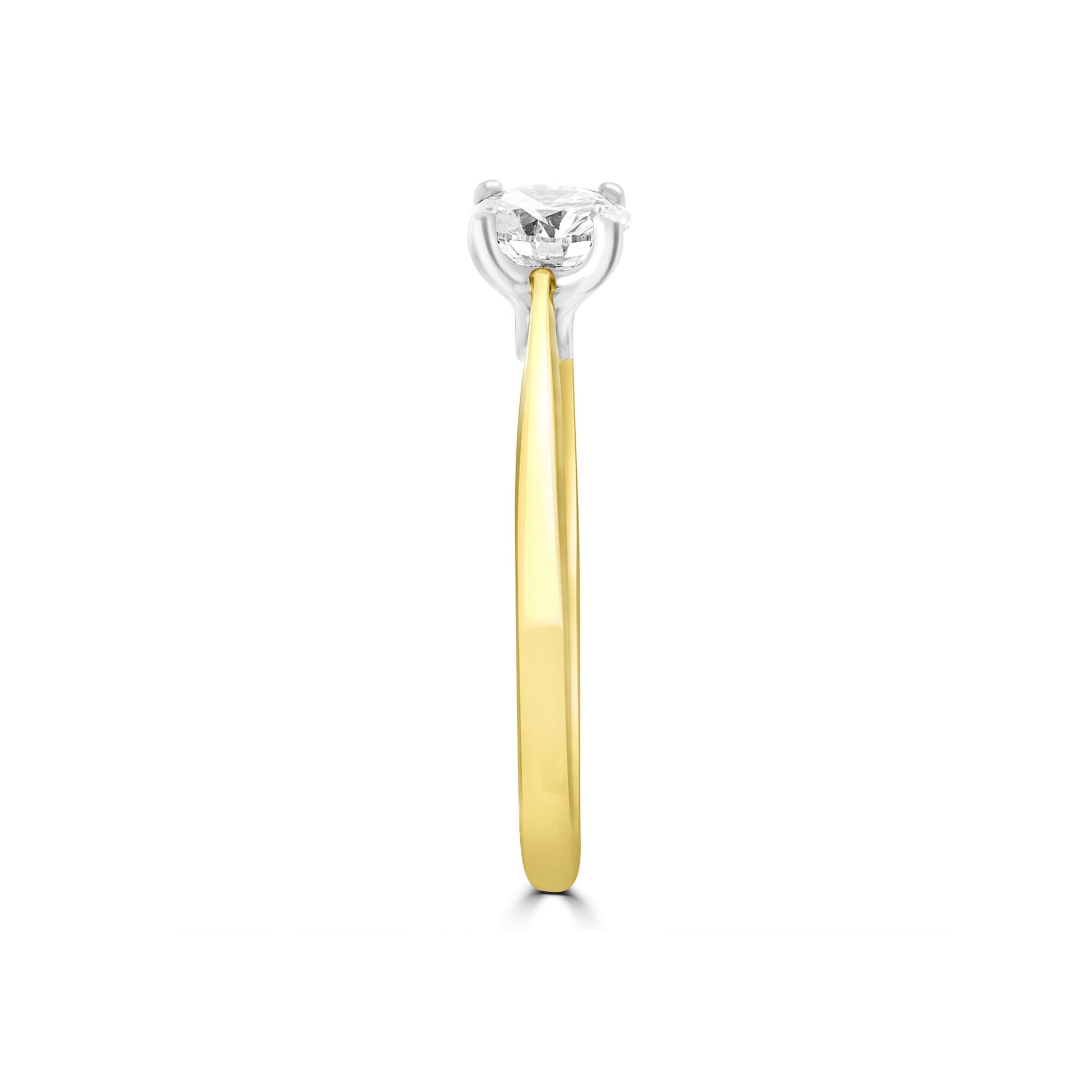 Round GIA Certified Diamond Engagement Ring in 18ct Gold 0.70ct