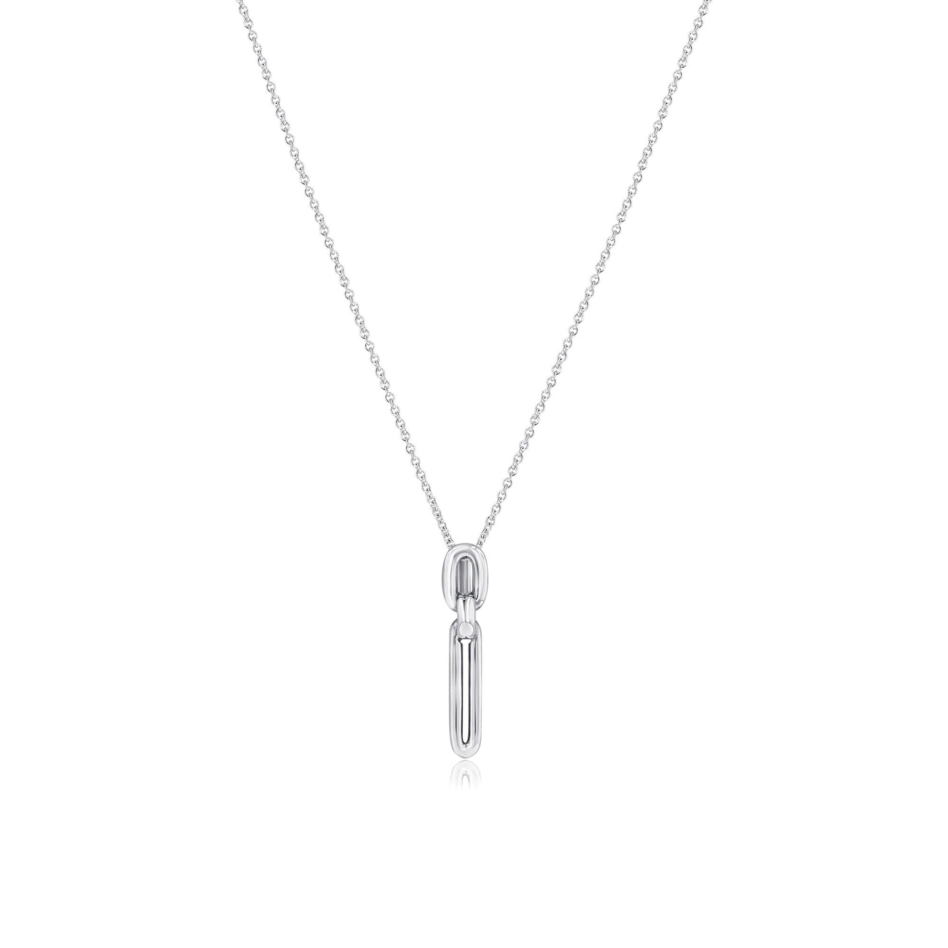 Sterling Silver Double Bar Necklace