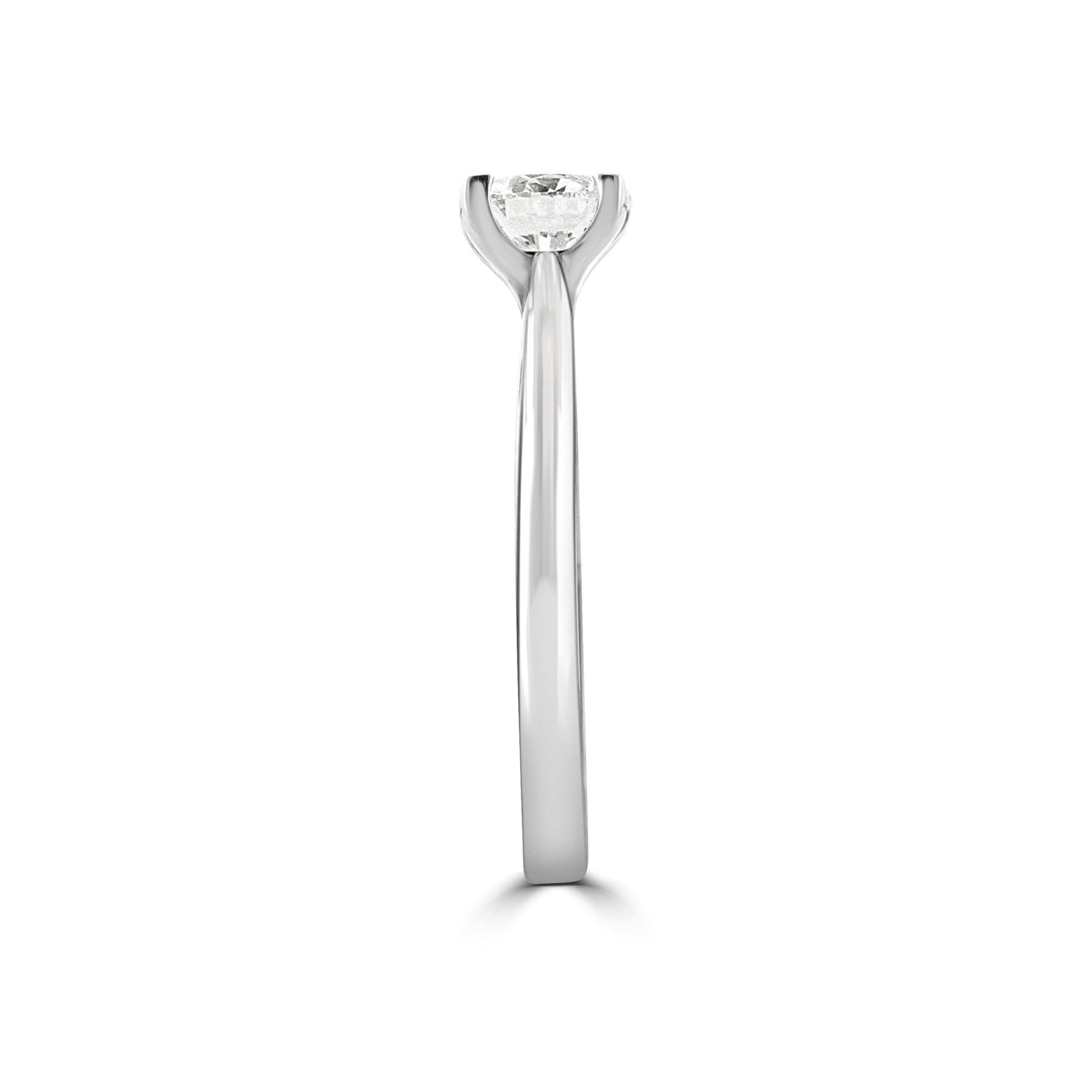 Round Diamond Solitaire Engagement Ring in Platinum 0.70ct