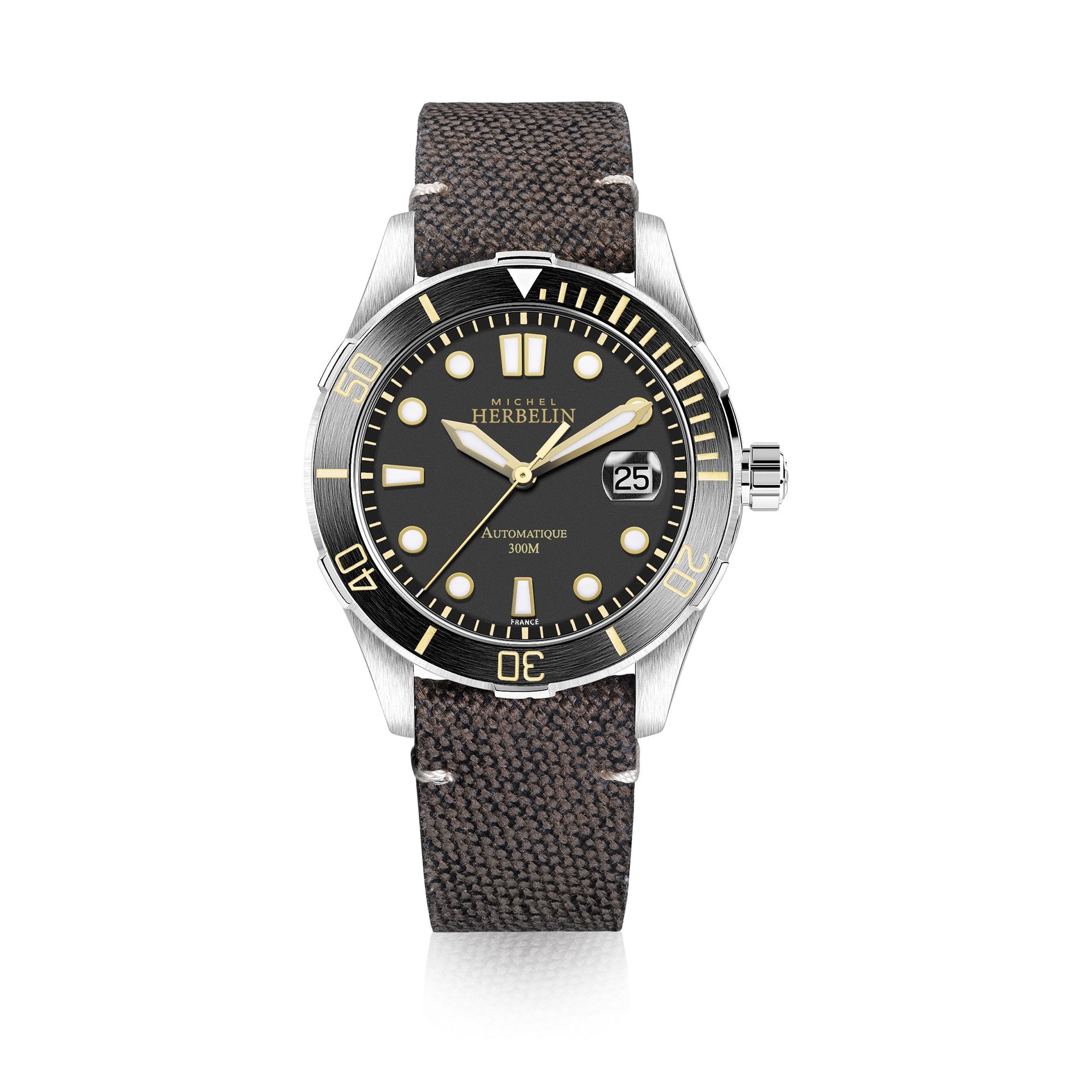 Men's Herbelin Black Ceramic Automatic Watch