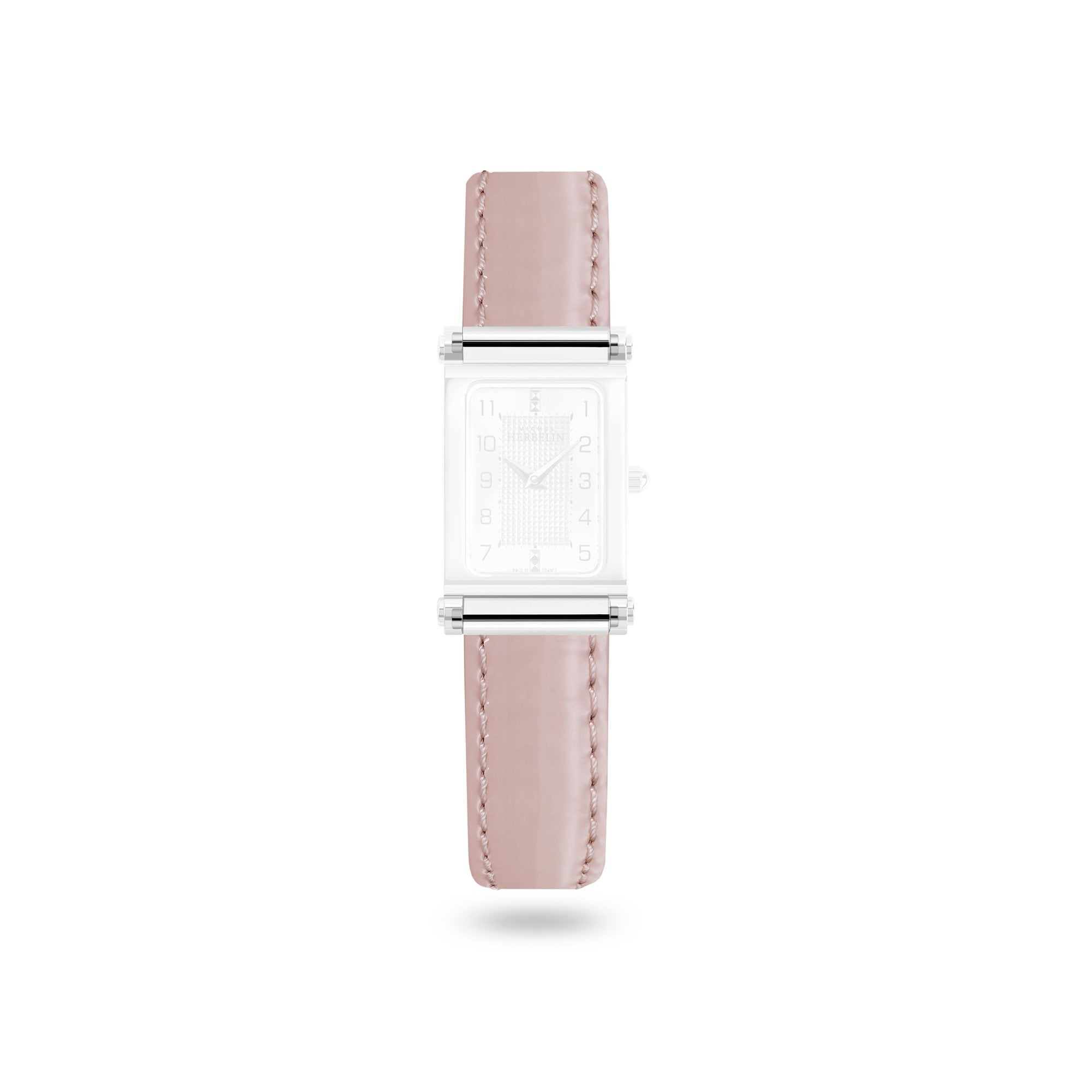 Antarès- Glossy- Pale Pink- Single Length Strap- Steel Edition