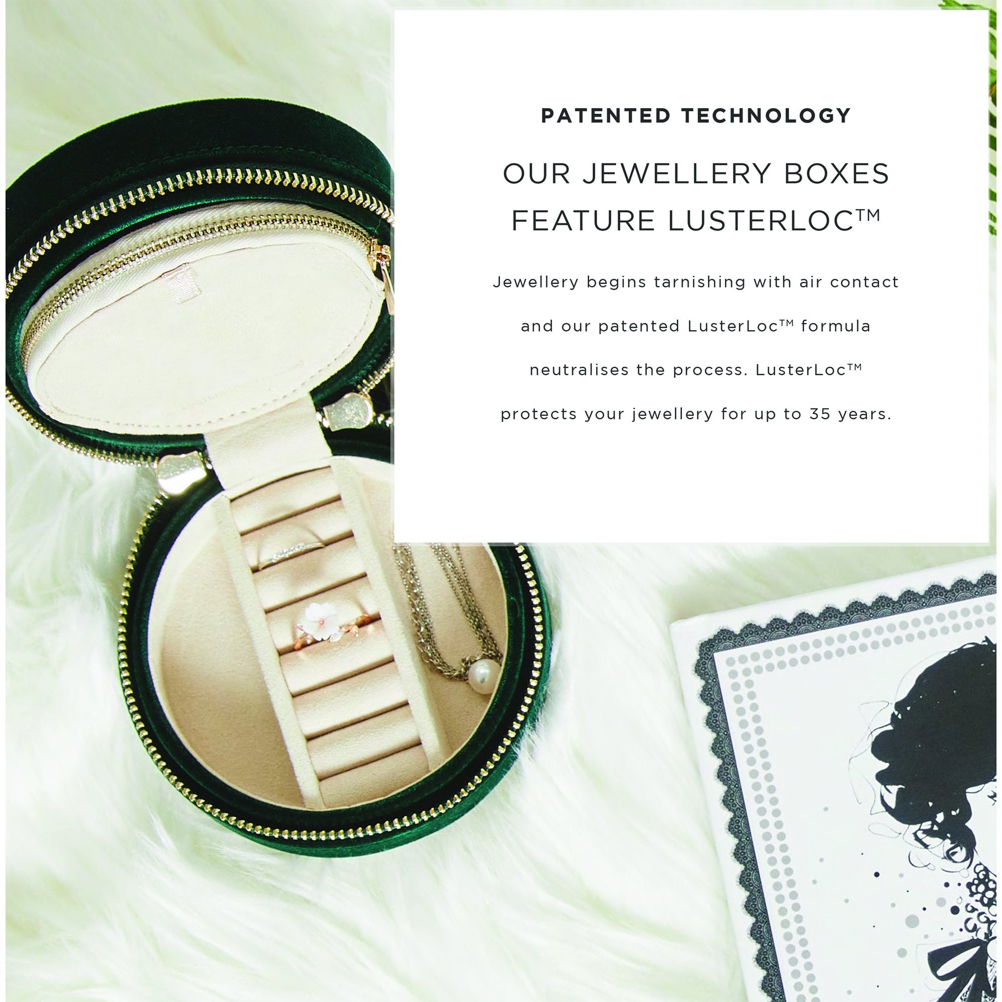 Palermo Pewter Leather Jewellery Box