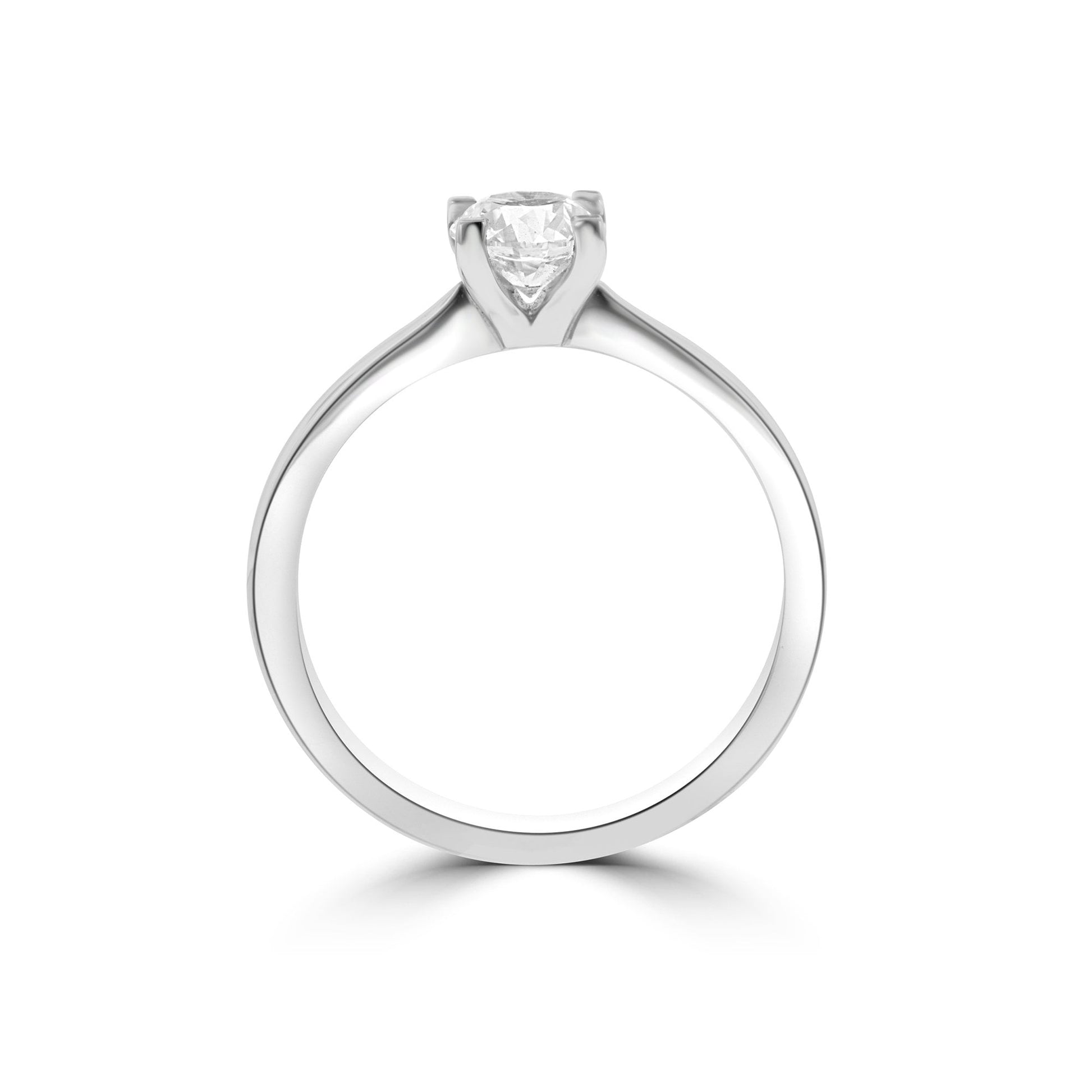 0.70ct Round Brilliant Cut Diamond Solitaire Ring in Platinum