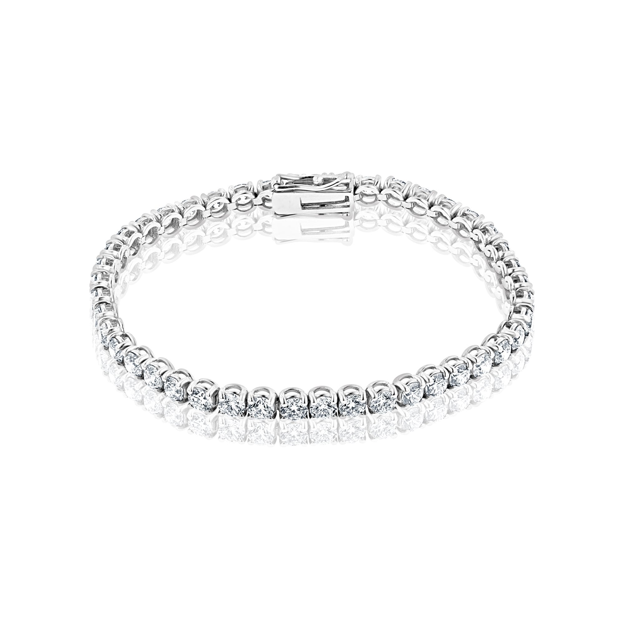 10ct Diamond Bracelet in 18ct White Gold