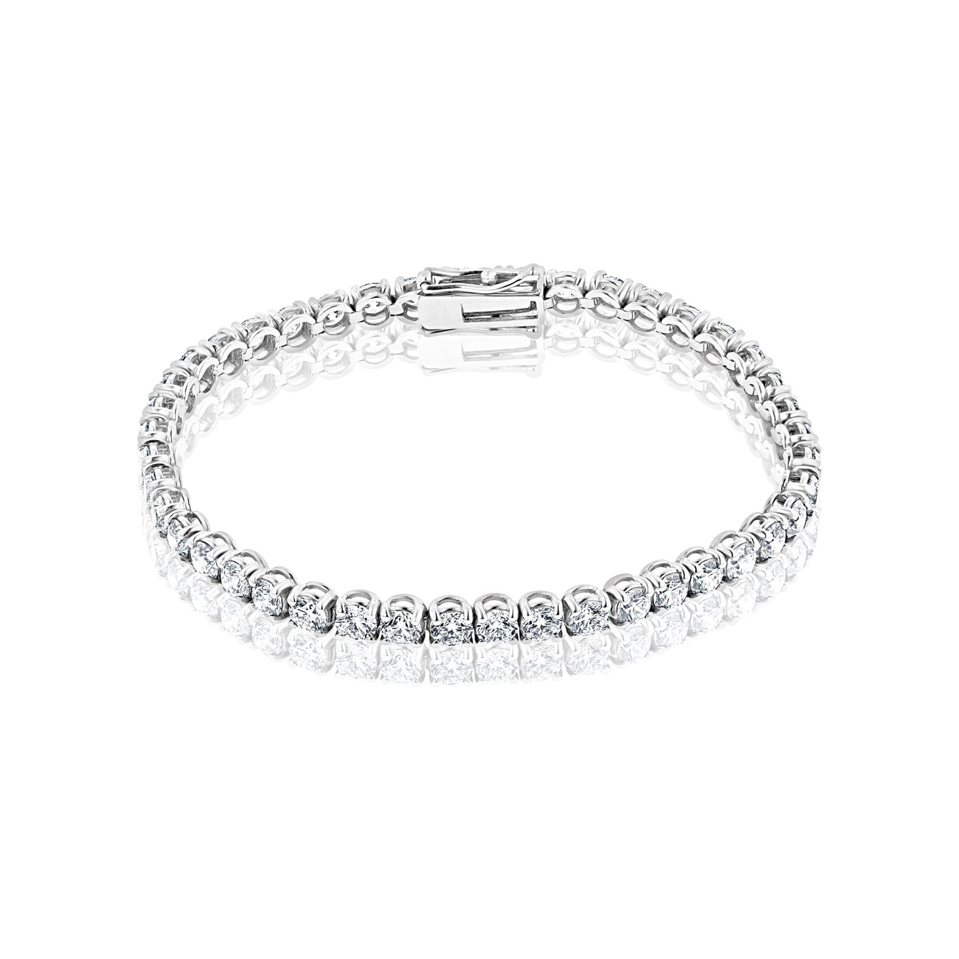 10ct Diamond Bracelet in 18ct White Gold