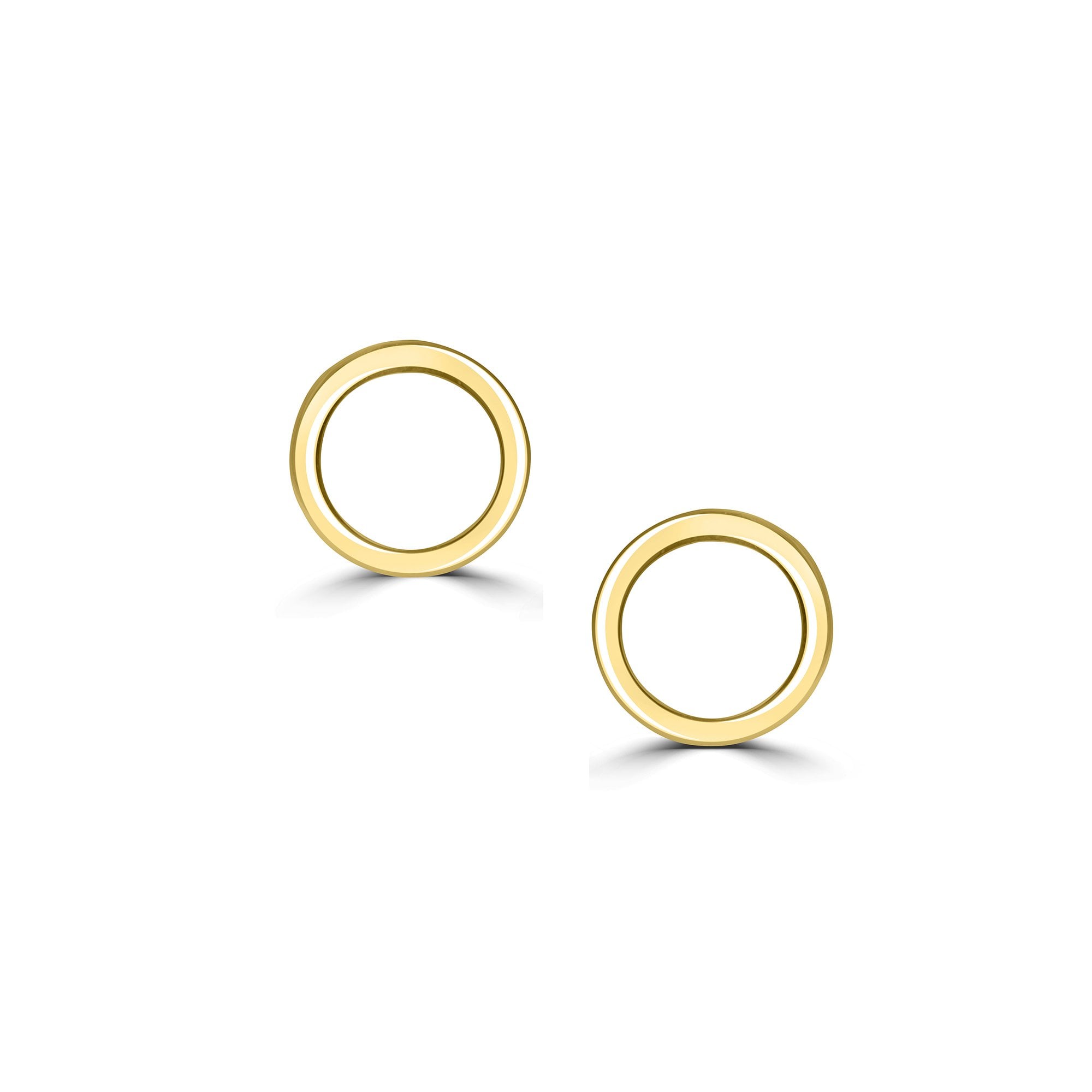Avanti 9ct Yellow Gold Circle Stud Earrings