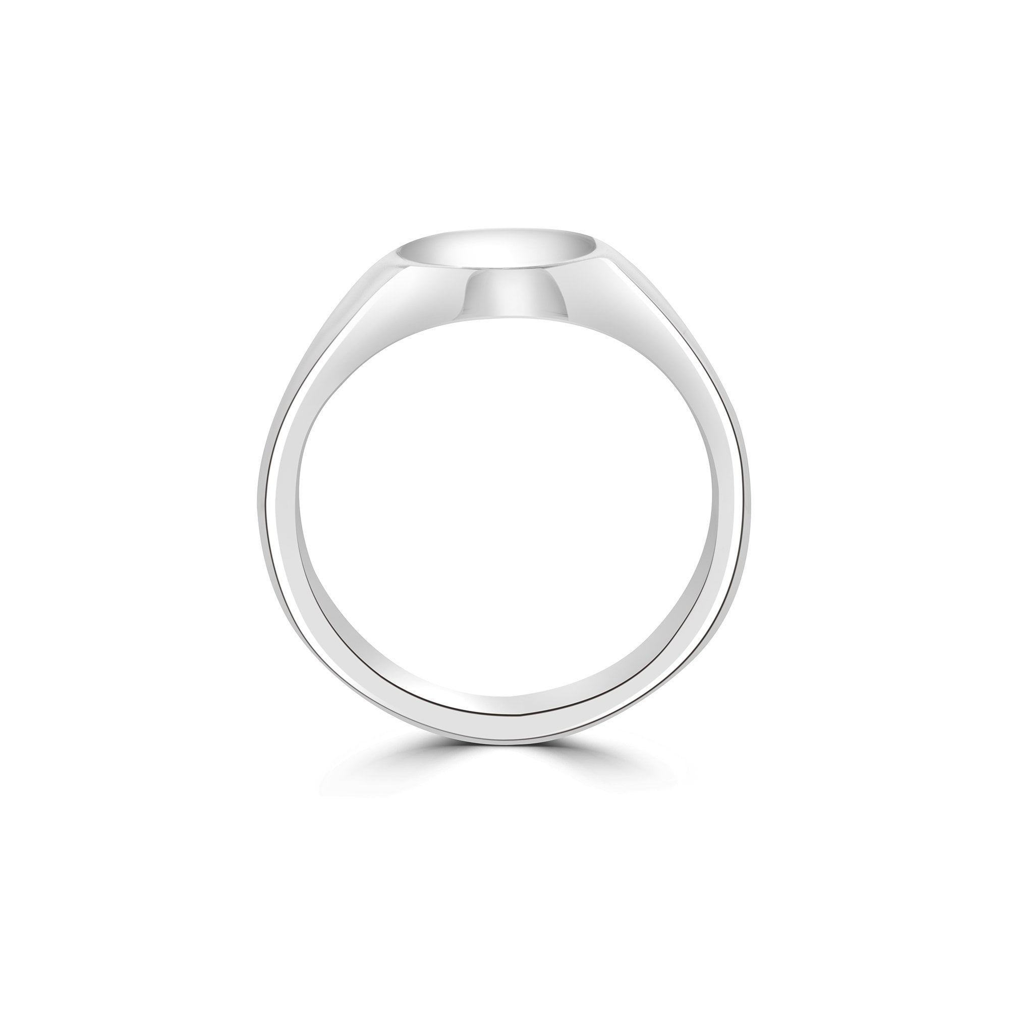 Sterling Silver 11x9mm Oval Signet Ring