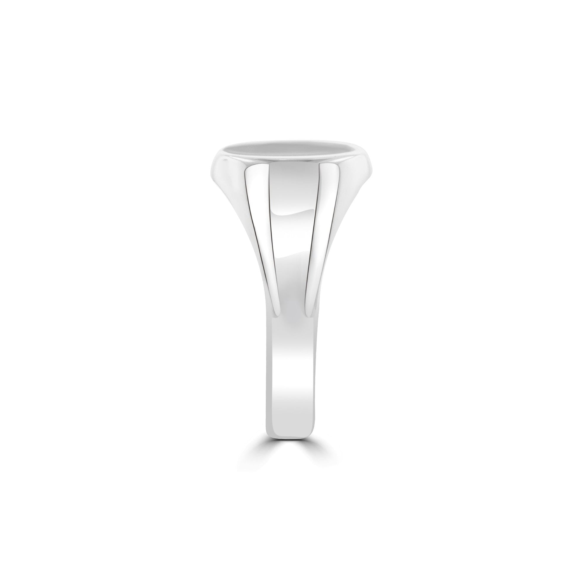 Sterling Silver 11x9mm Oval Signet Ring