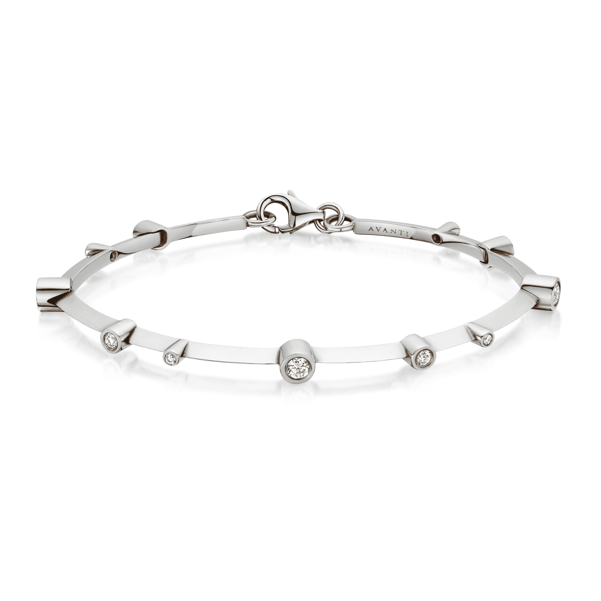 Avanti Designed 18ct White Gold Diamond Bracelet 0.88ct