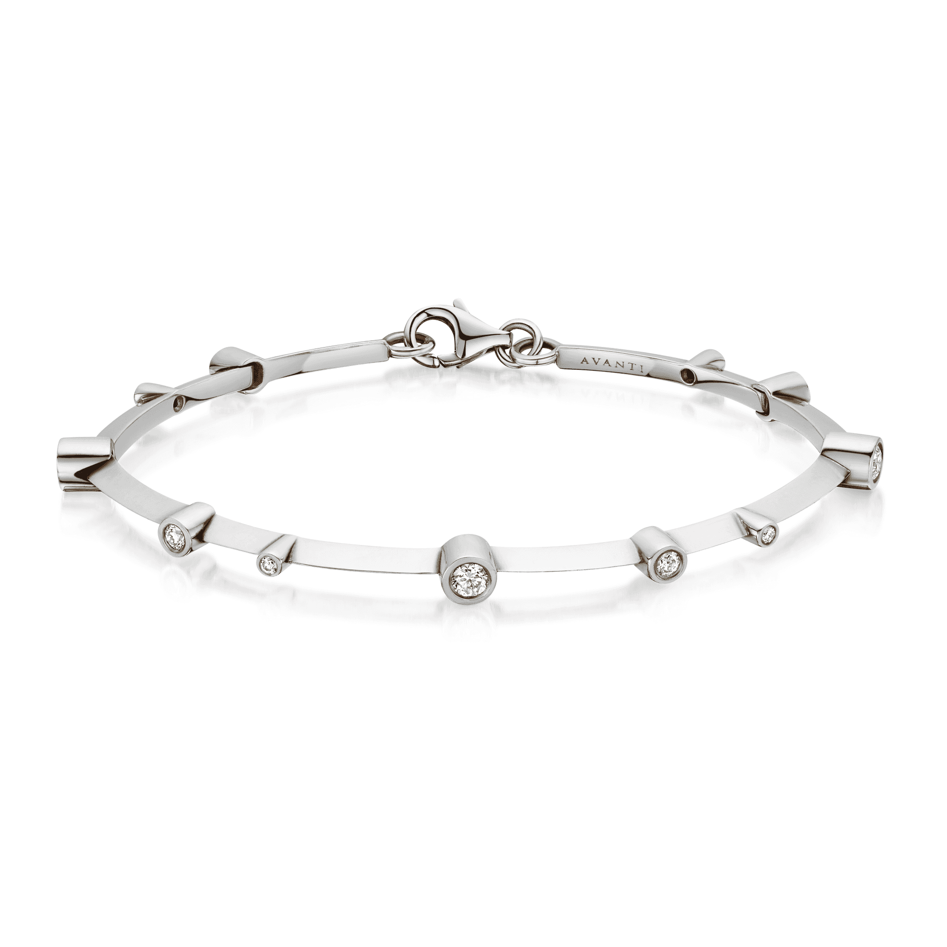 Avanti Designed 18ct White Gold Diamond Bracelet 0.88ct