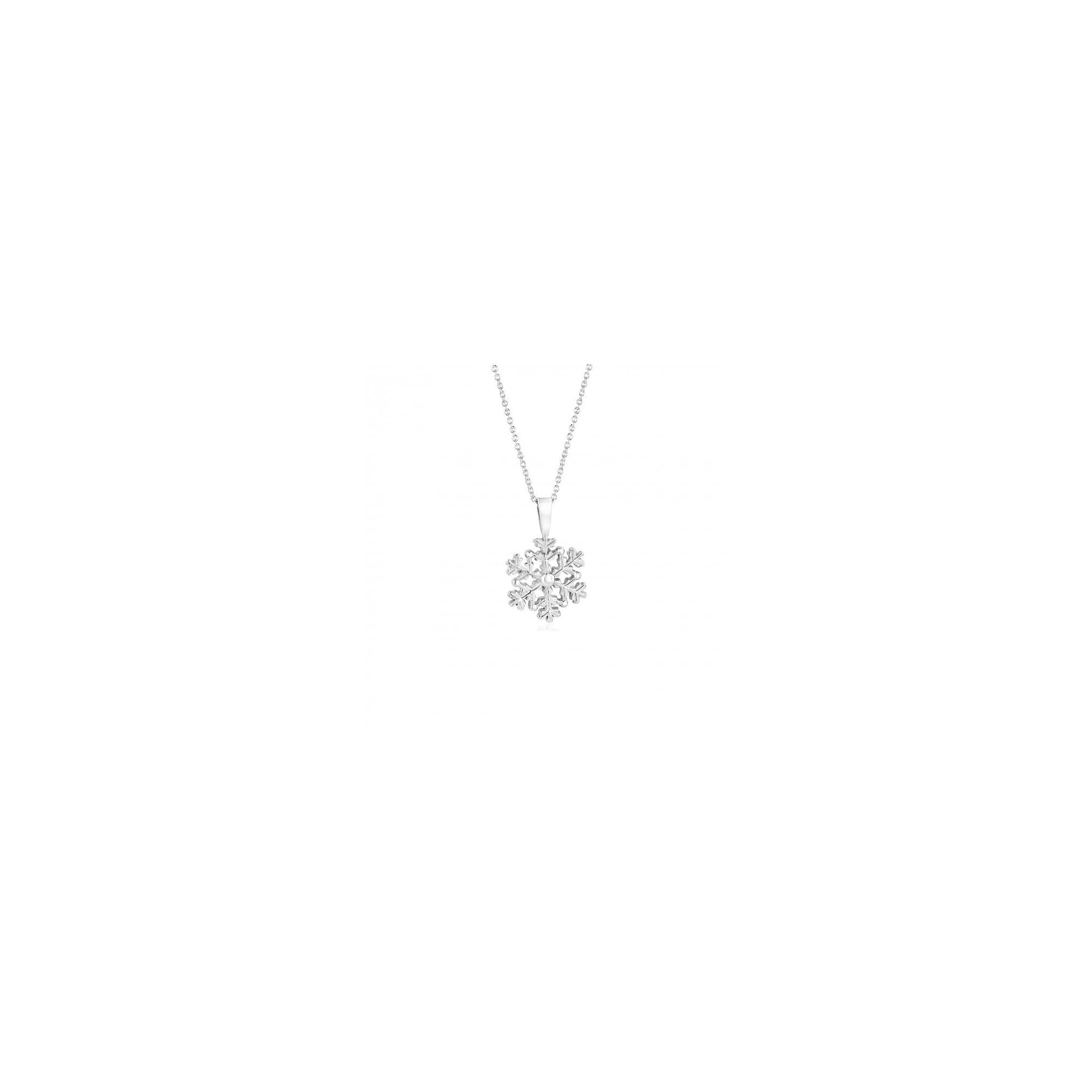 Sterling Silver Winter Snowflake Necklace and Earring Gift Set