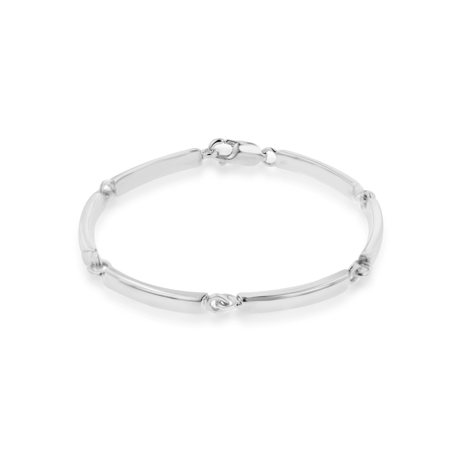 Sterling Silver Rectangular Bar Bracelet