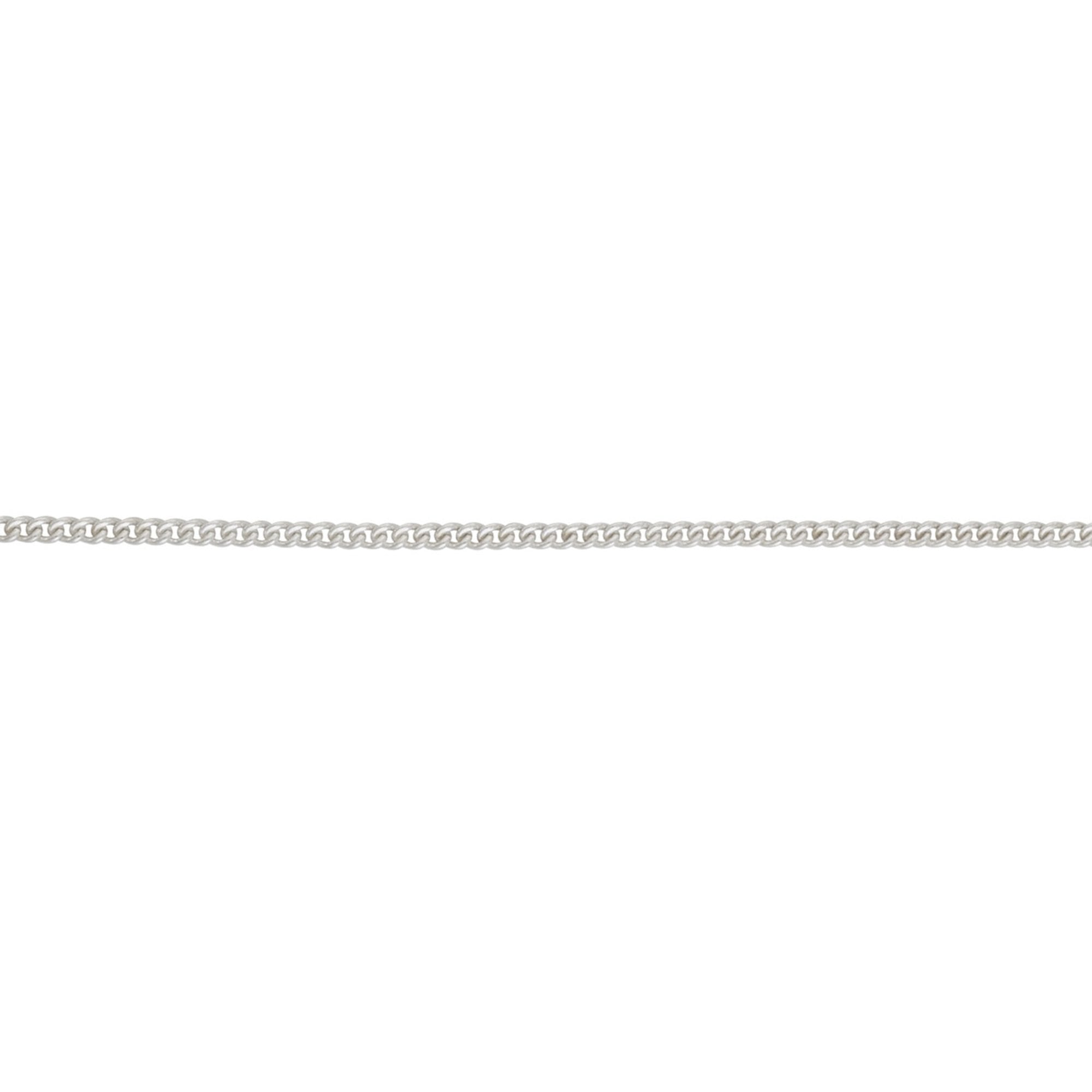 20" Sterling Silver Rounded Close Link Curb Chain