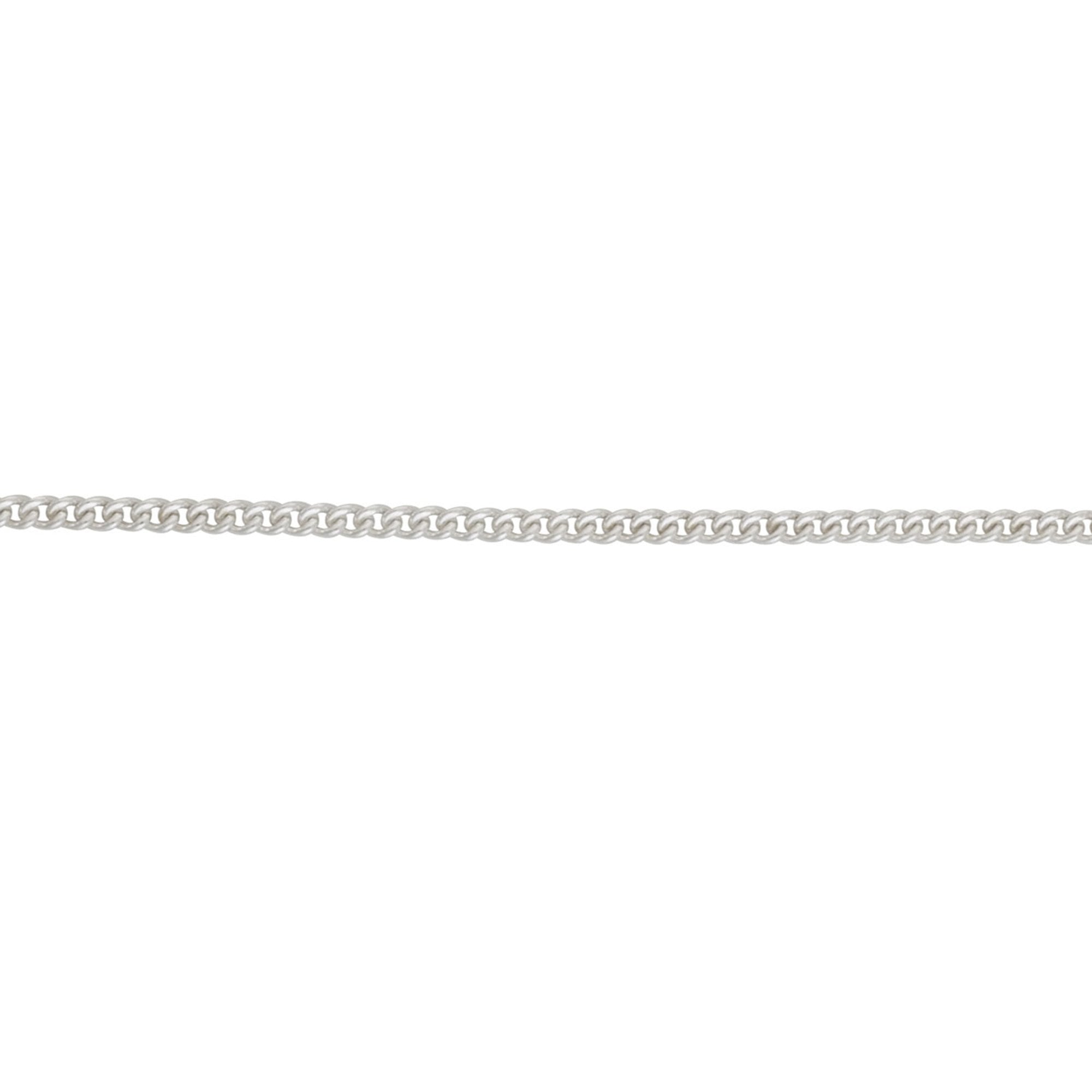 20" Sterling Silver Rounded Curb Chain