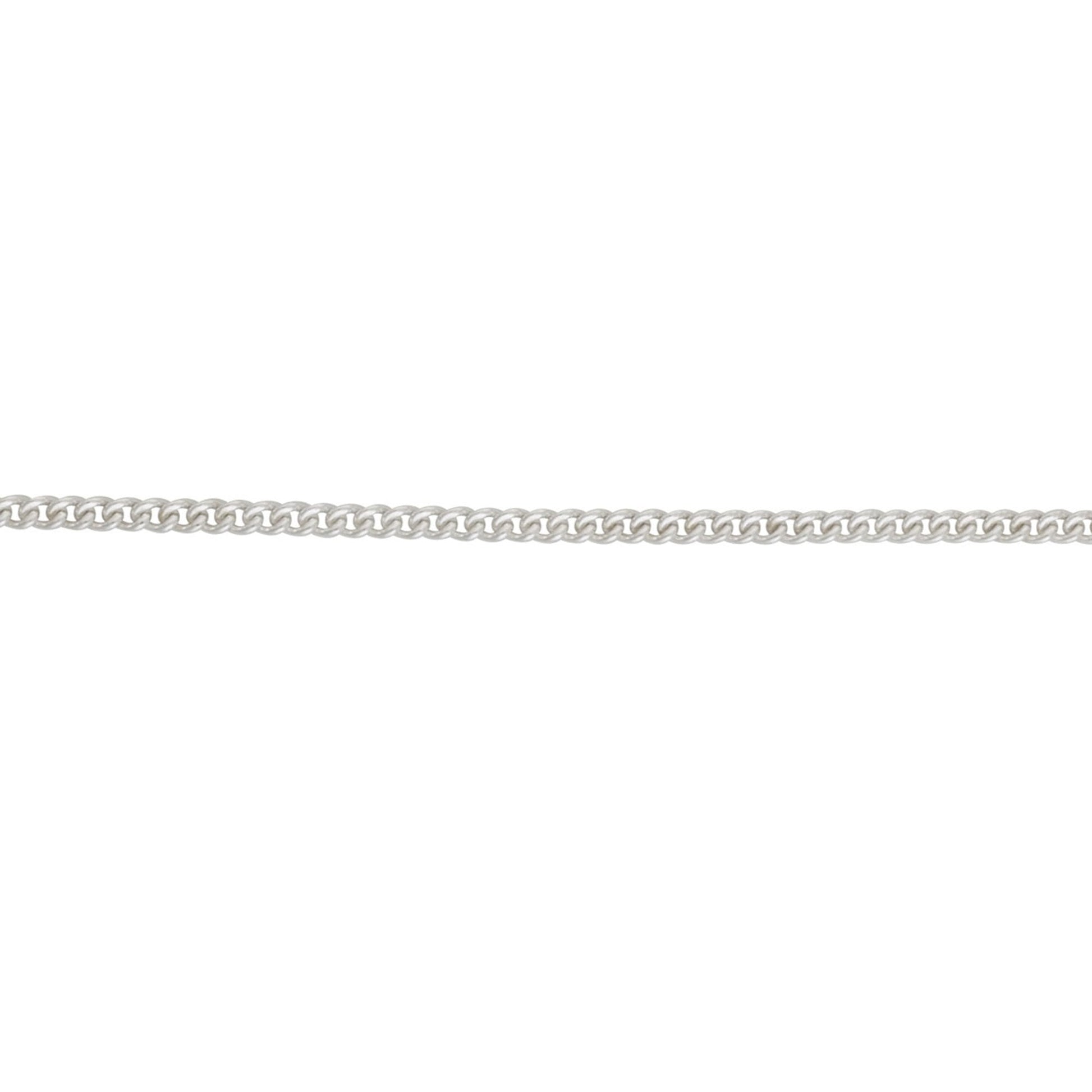 20" Sterling Silver Rounded Curb Chain