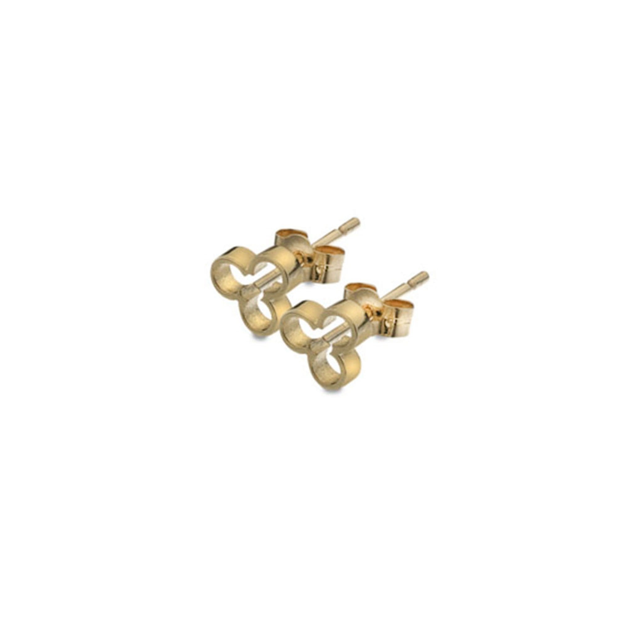 Clover Cut-out Stud Earrings in 9ct Yellow Gold