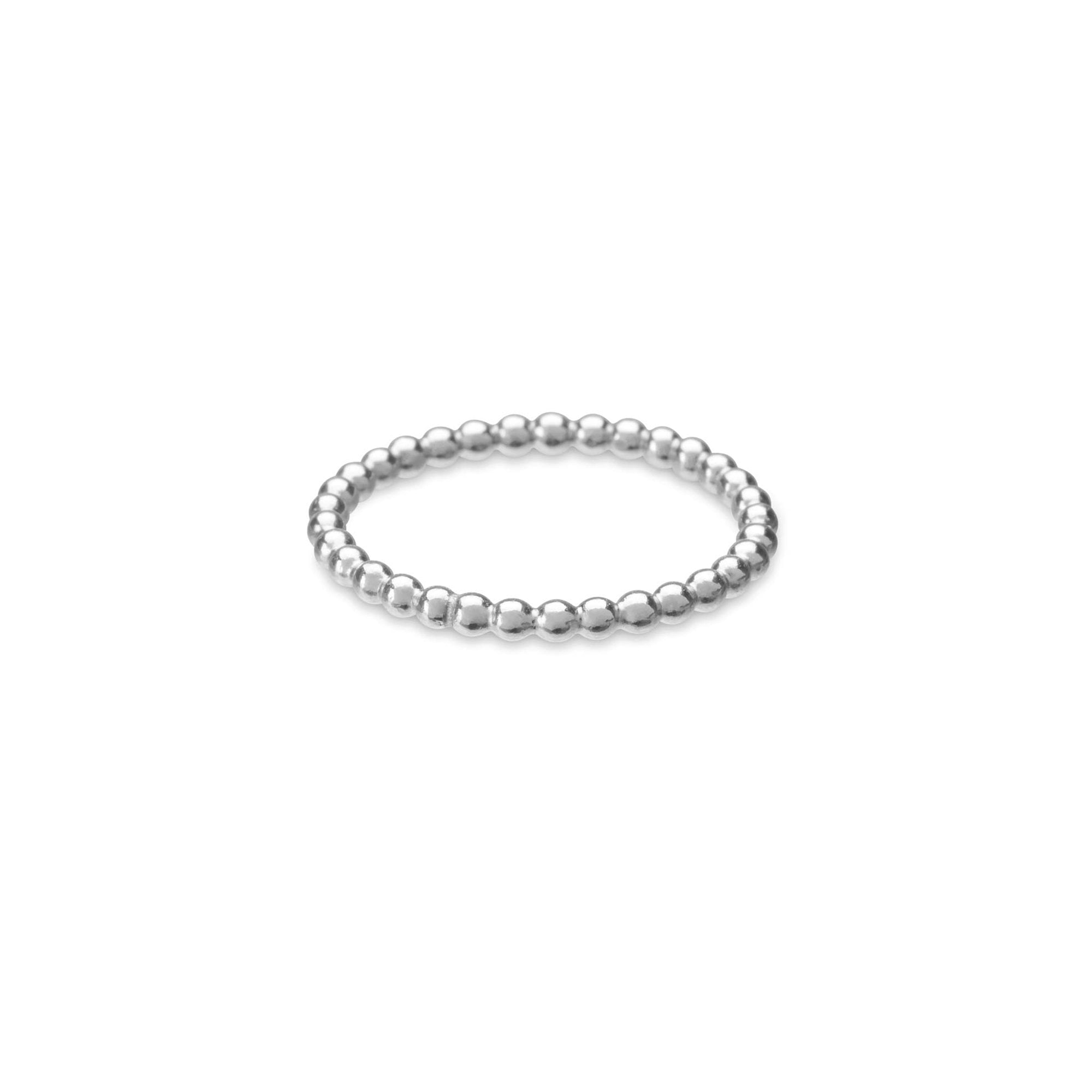 Sterling Silver 2mm Bead Ring