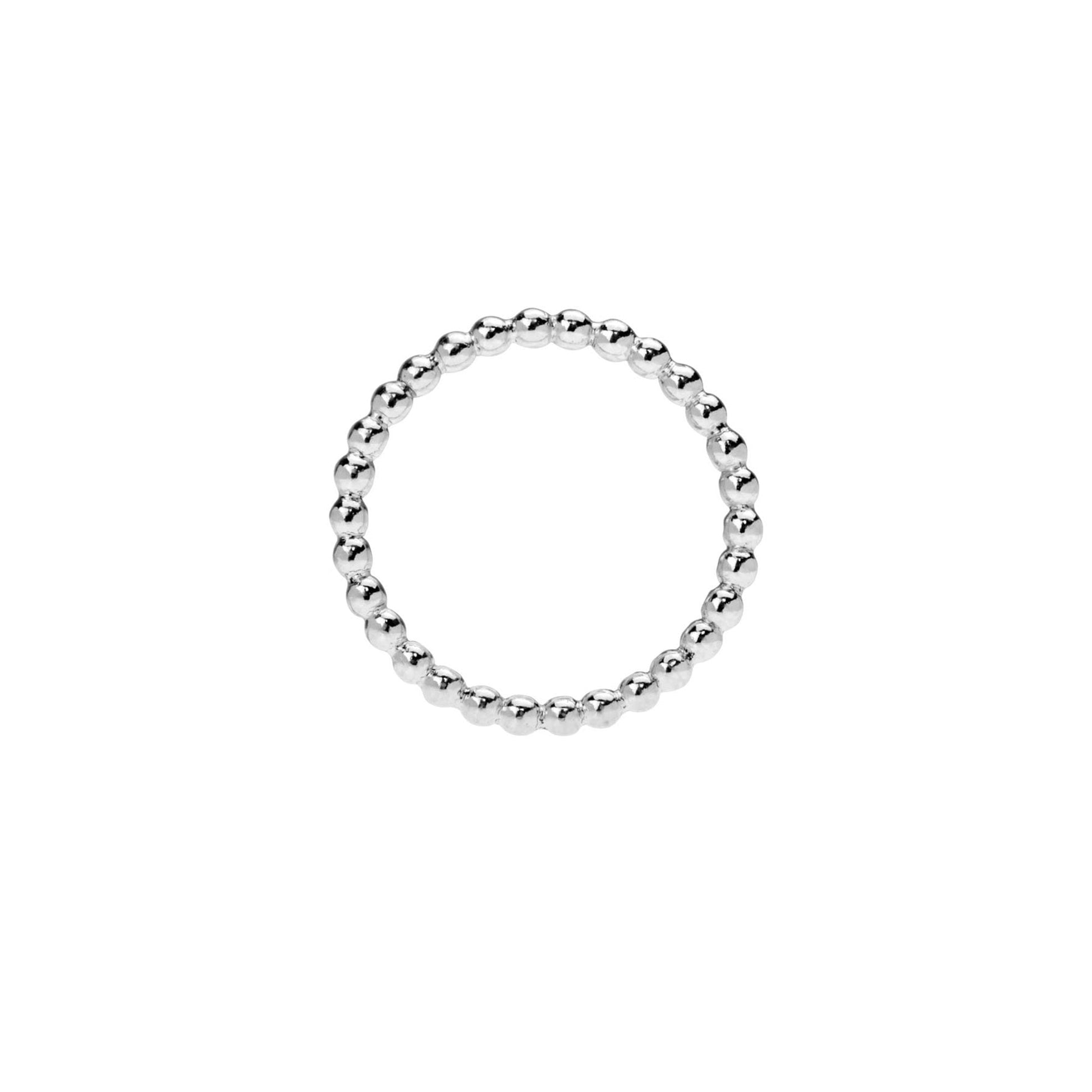 Sterling Silver 2mm Bead Ring