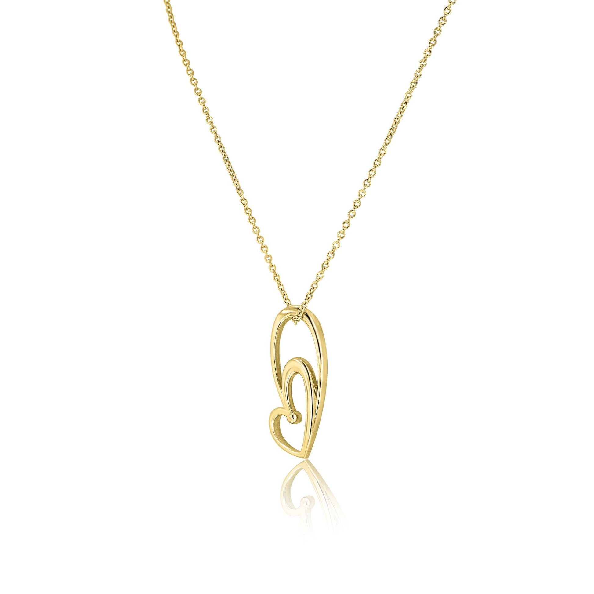 9ct Yellow Gold Avanti Heart Necklace