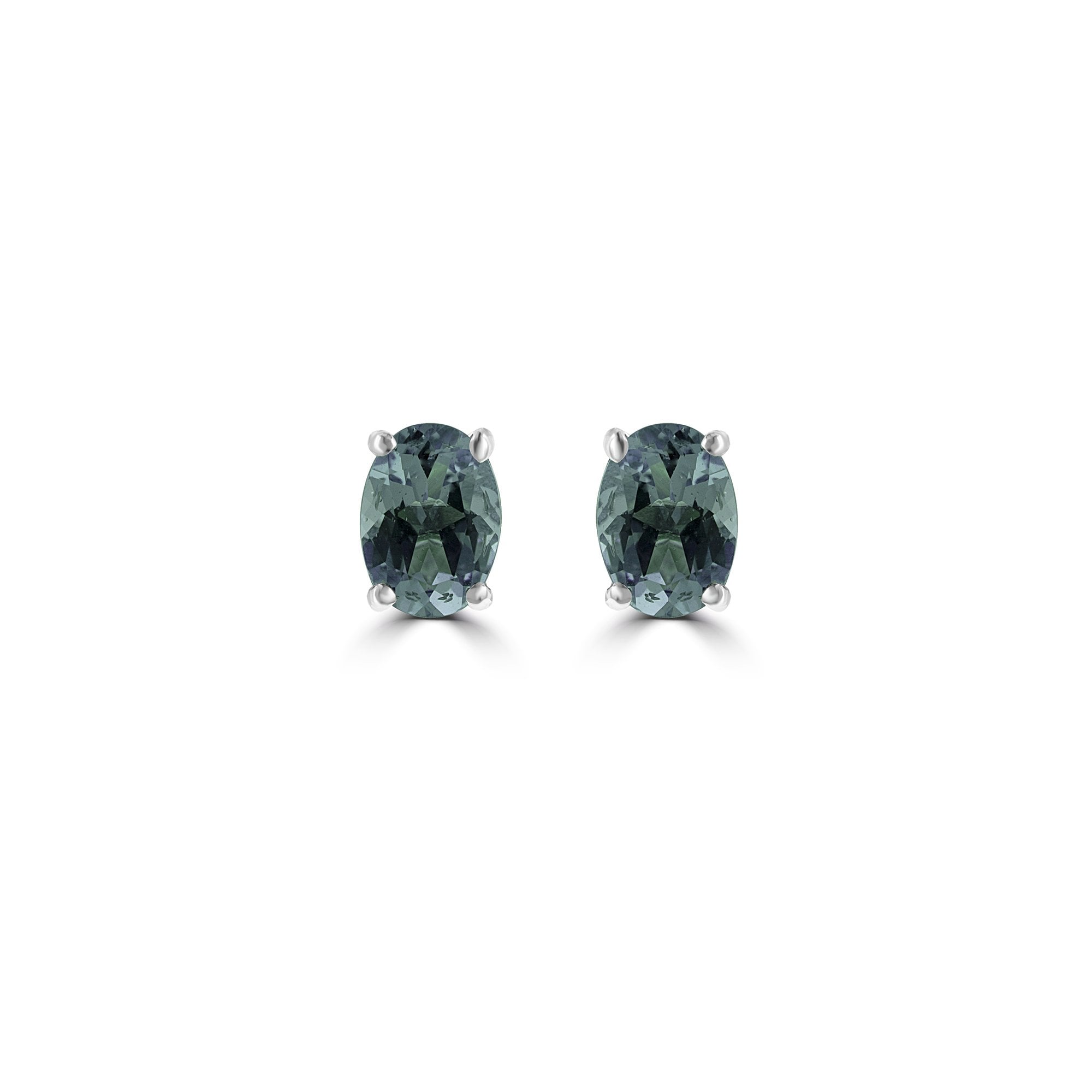 1.33ct Aquamarine 18ct White Gold Stud Earrings