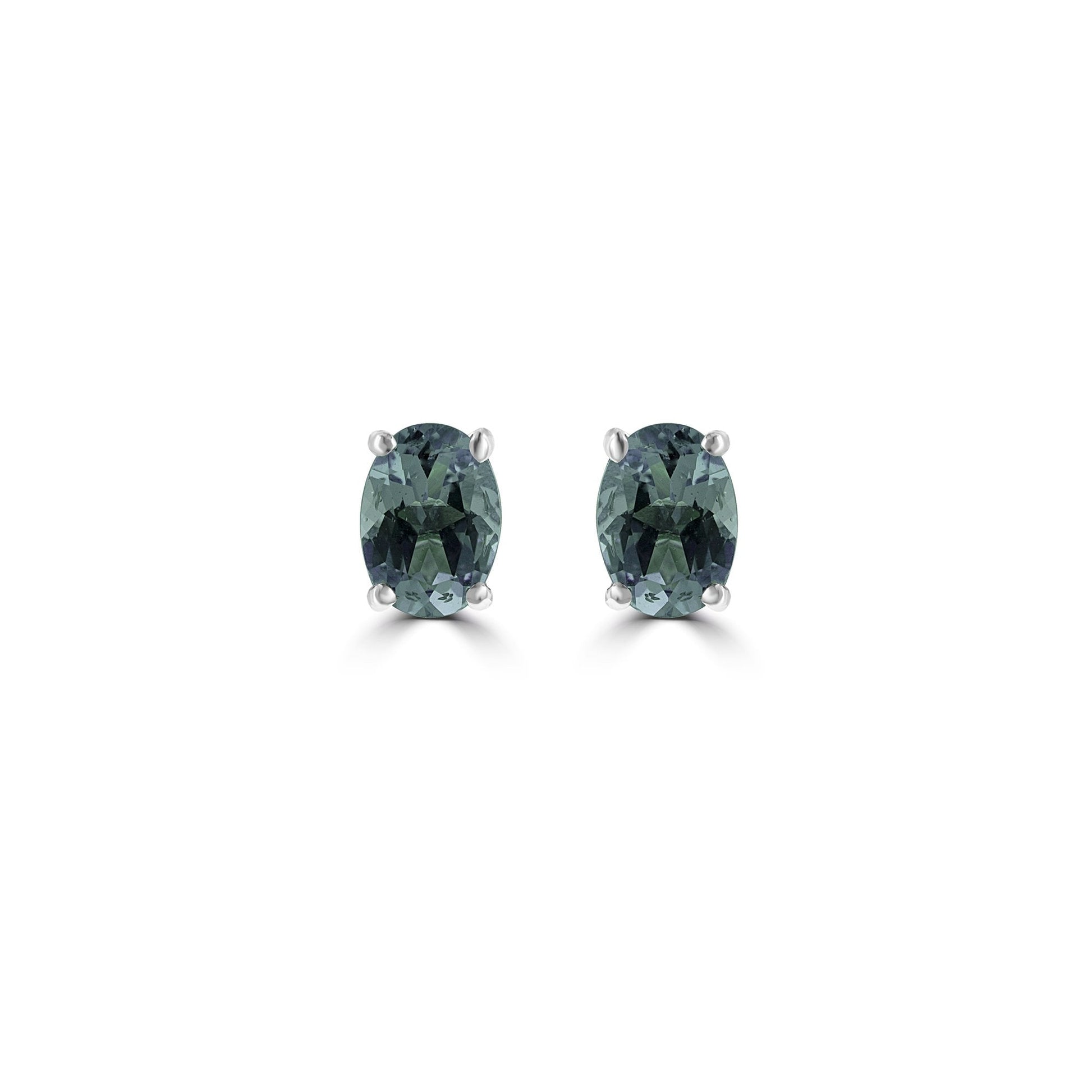 1.33ct Aquamarine 18ct White Gold Stud Earrings