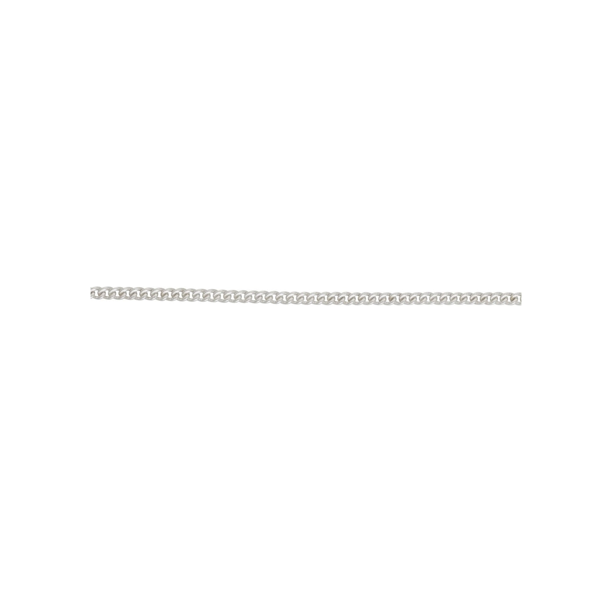 22" Sterling Silver Rounded Curb Chain