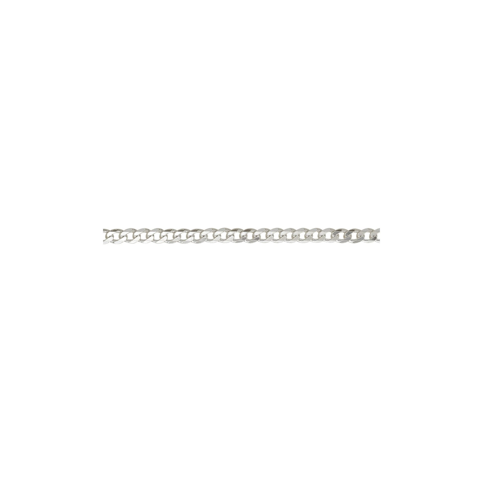 20" Sterling Silver Flat Filed Curb Chain