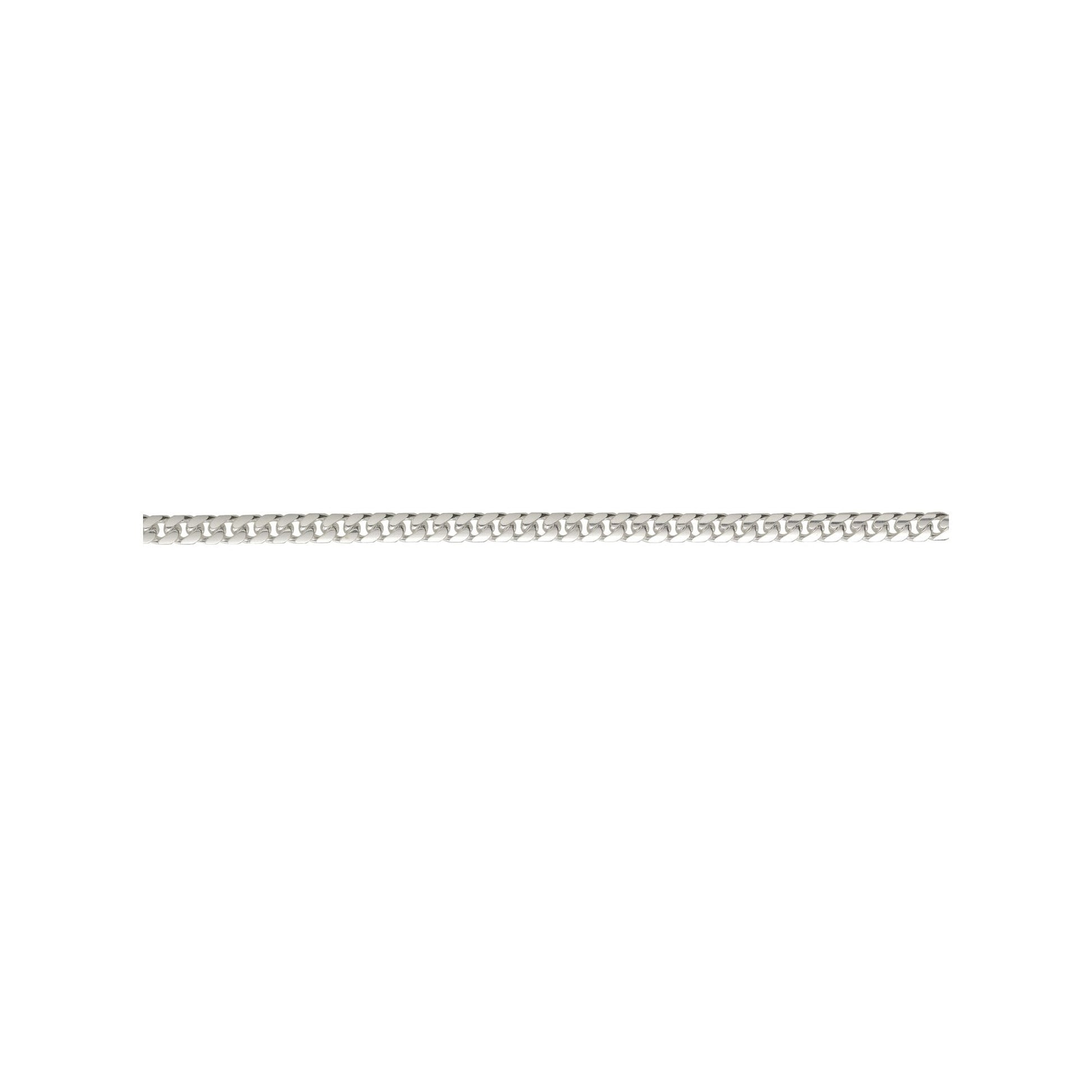 18" Sterling Silver Smooth Filed Curb Chain