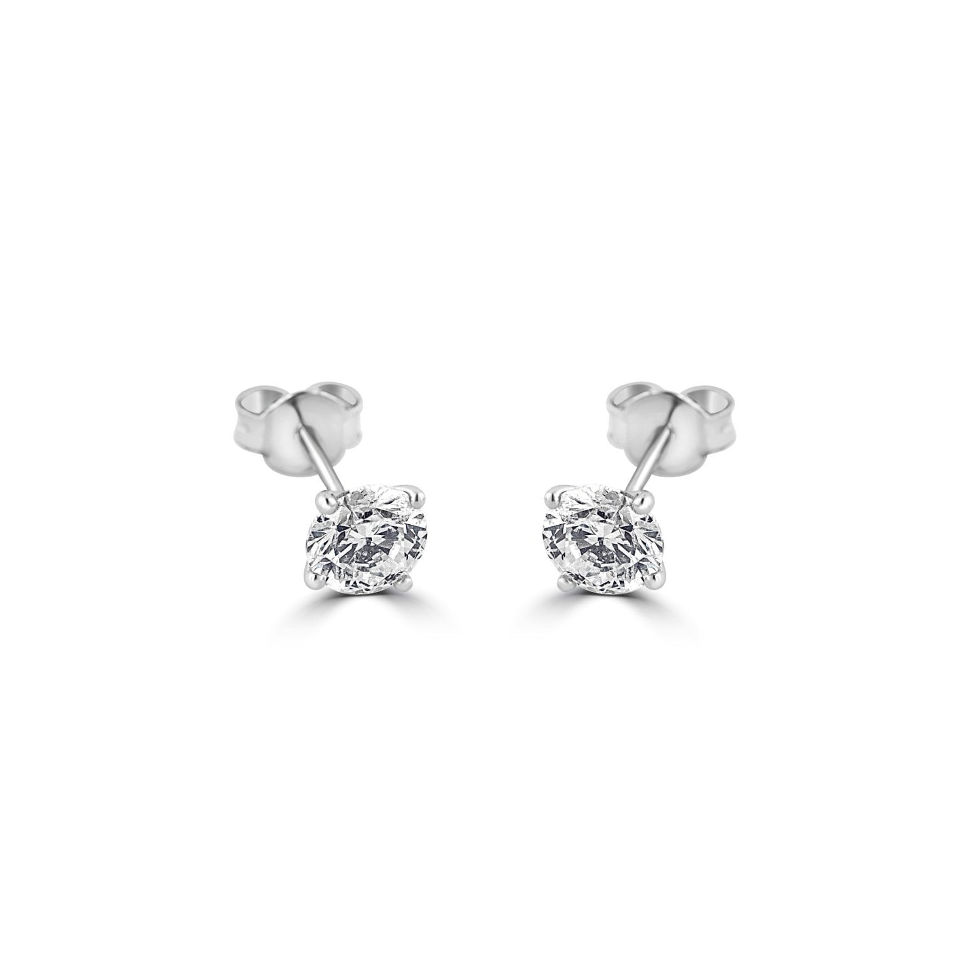 18ct White Gold 2.03ct Diamond Stud Earrings