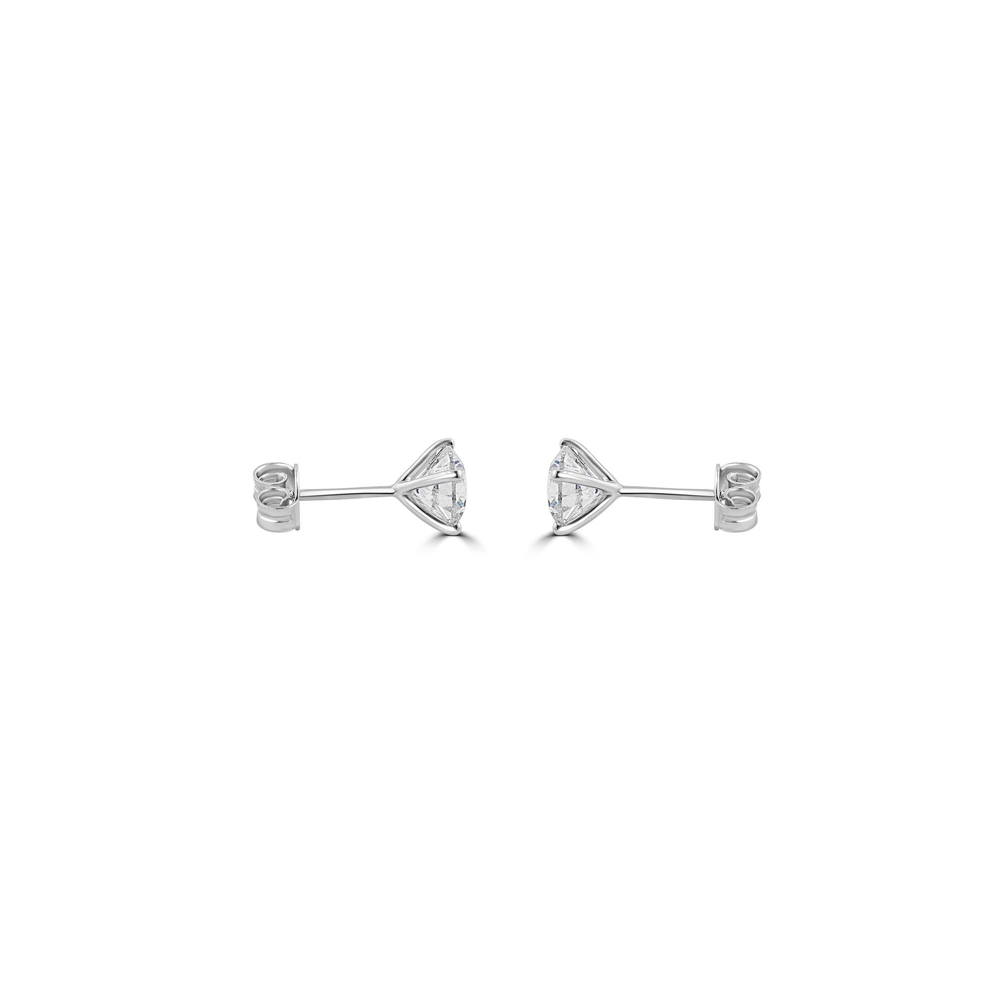 18ct White Gold 2.03ct Diamond Stud Earrings