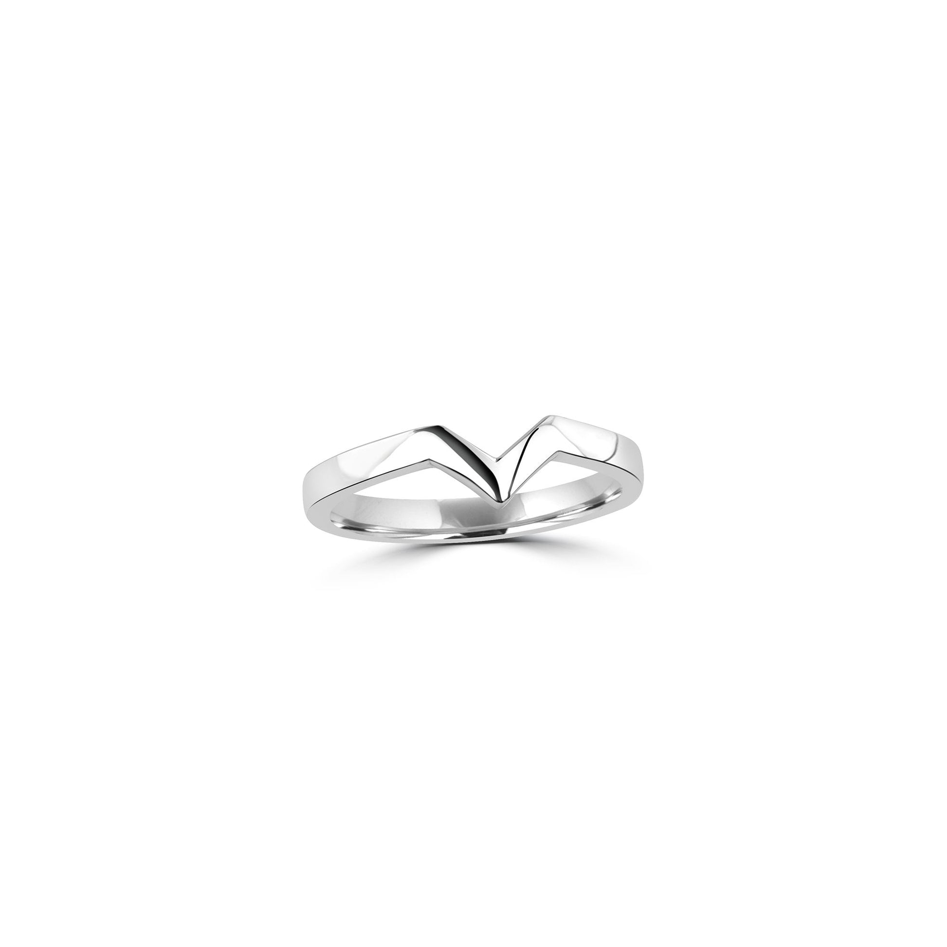 Sterling Silver 'V' Shape Ring