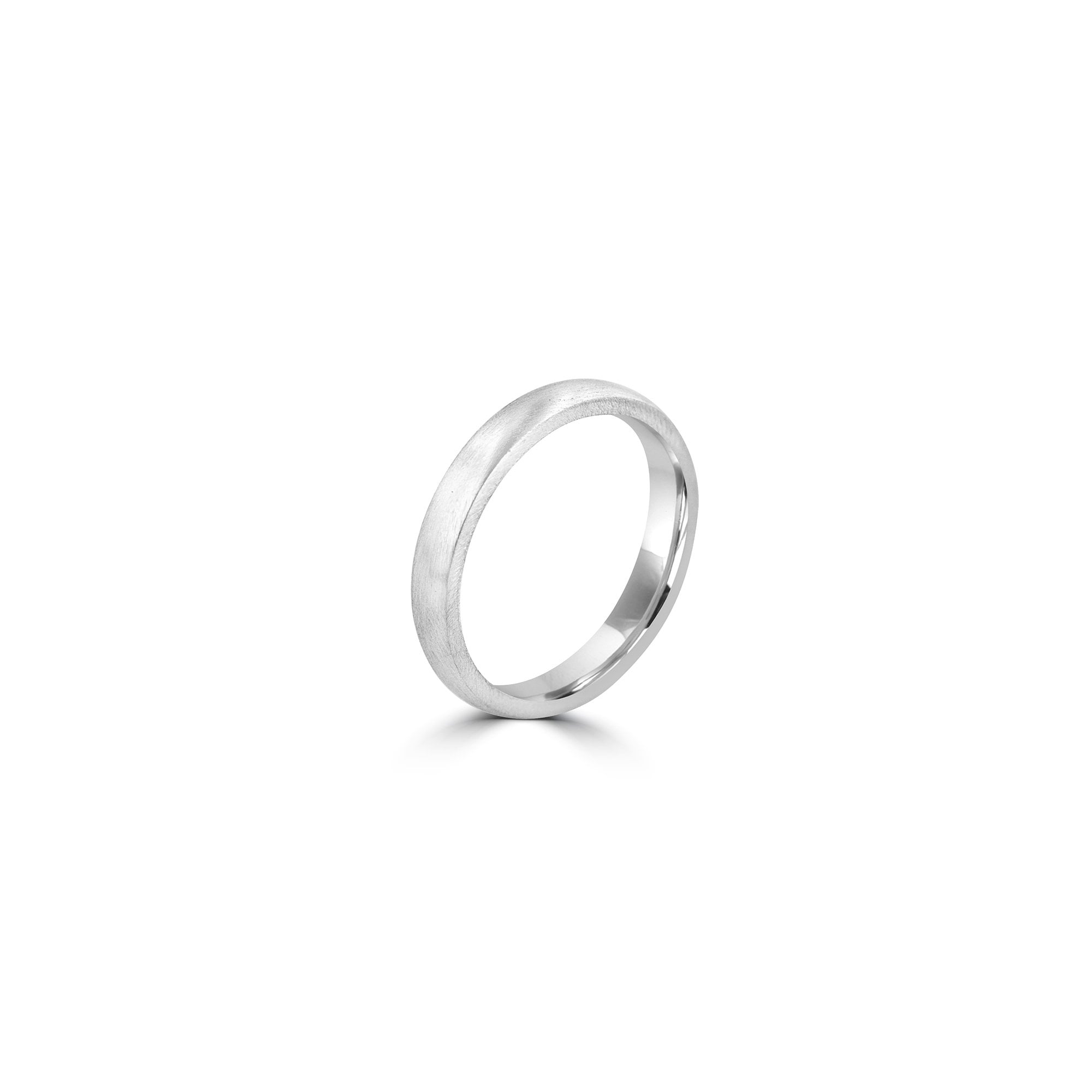 Sterling Silver Brushed Finished Band Ring